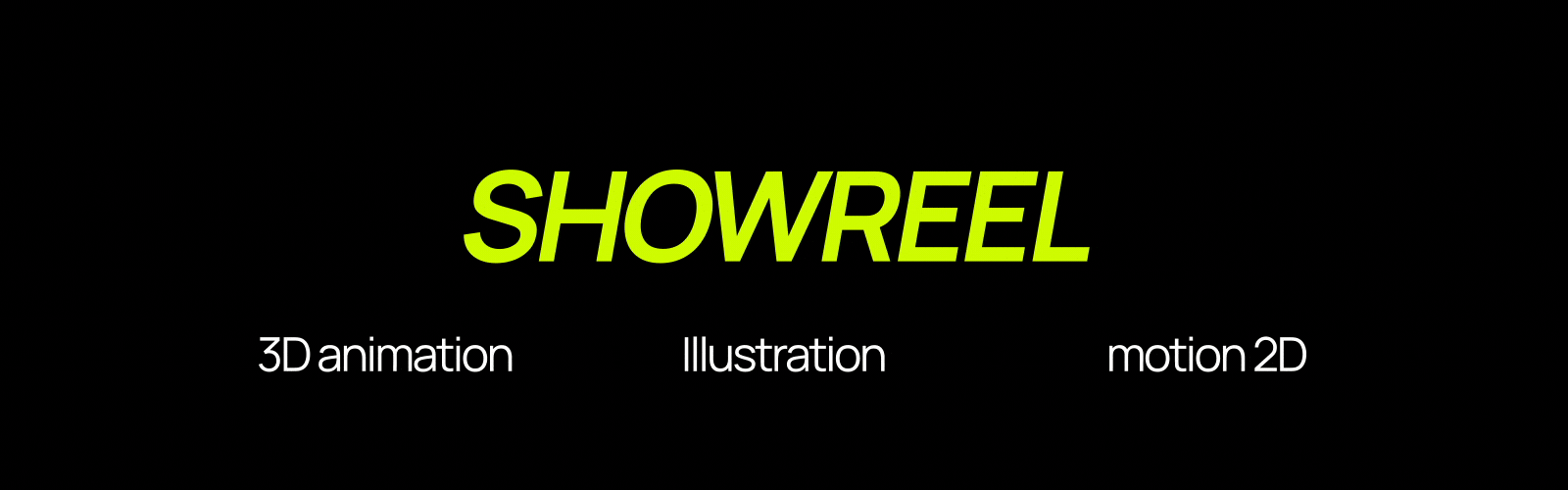 Motion showreel 2026 — Изображение №1 — Анимация на Dprofile