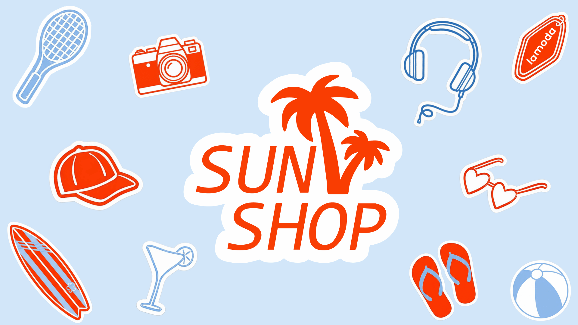 Концепция для летней коллекции Lamoda — Sunshop. — Изображение №1 — Брендинг, Графика на Dprofile