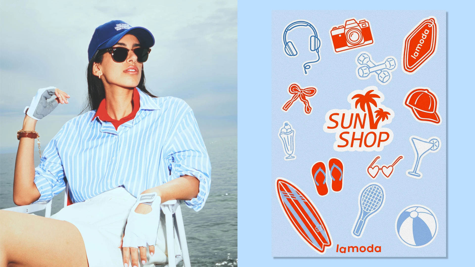 Концепция для летней коллекции Lamoda — Sunshop. — Изображение №6 — Брендинг, Графика на Dprofile