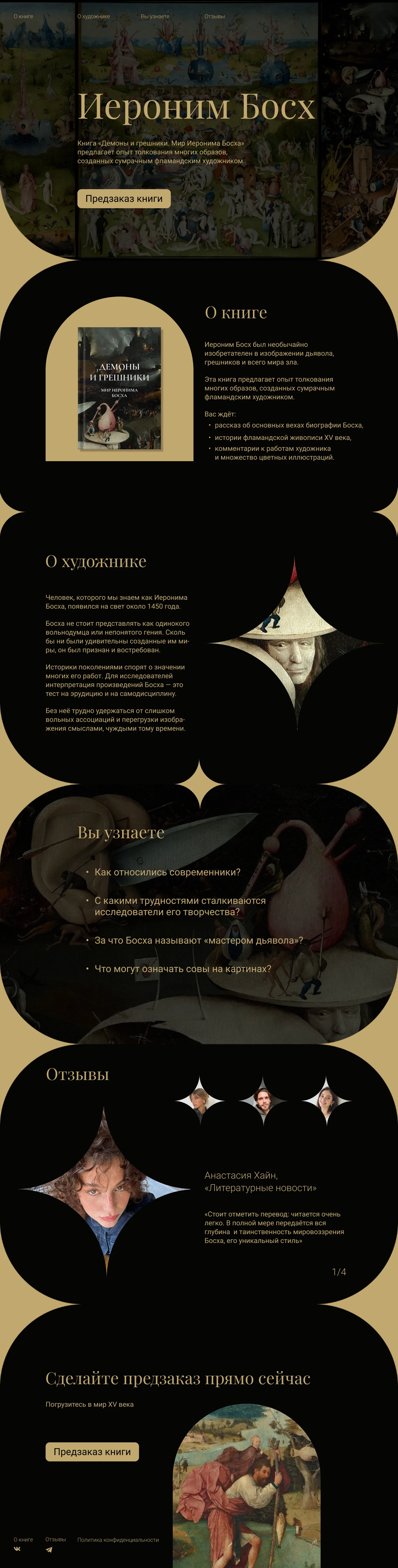 Лендинг для книги — Изображение №7 — Интерфейсы, Графика на Dprofile