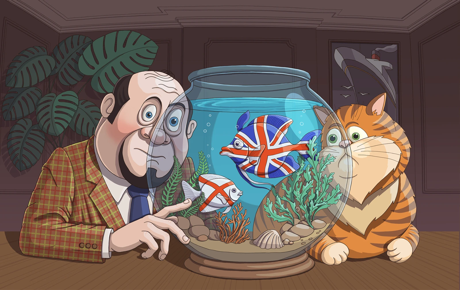 Mr. Holes & Sherlock the Cat. Иллюстрации, дизайн персонажей. — Изображение №6 — Иллюстрация на Dprofile
