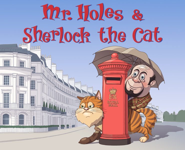 Mr. Holes & Sherlock the Cat. Иллюстрации, дизайн персонажей. — Иллюстрация на Dprofile