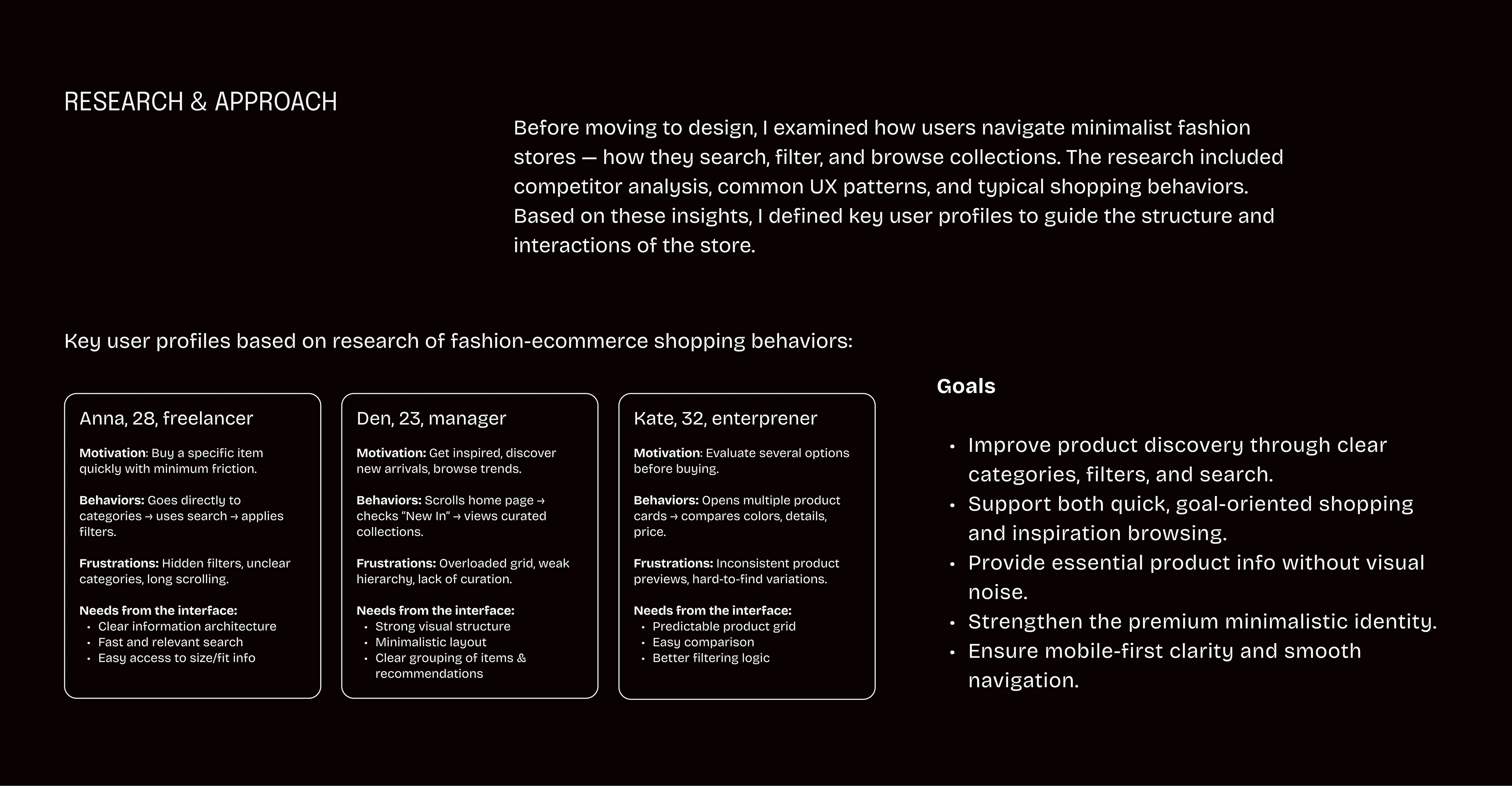 Минималистичный интернет-магазин одежды · UI/UX-концепт — Изображение №4 — Интерфейсы на Dprofile
