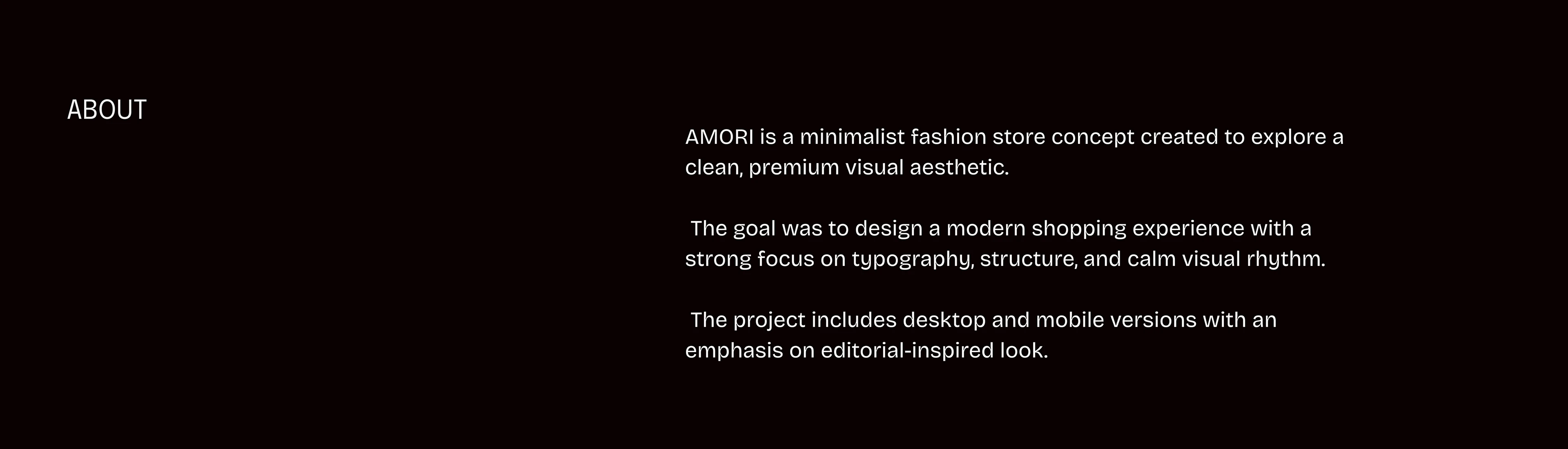 Минималистичный интернет-магазин одежды · UI/UX-концепт — Изображение №2 — Интерфейсы на Dprofile