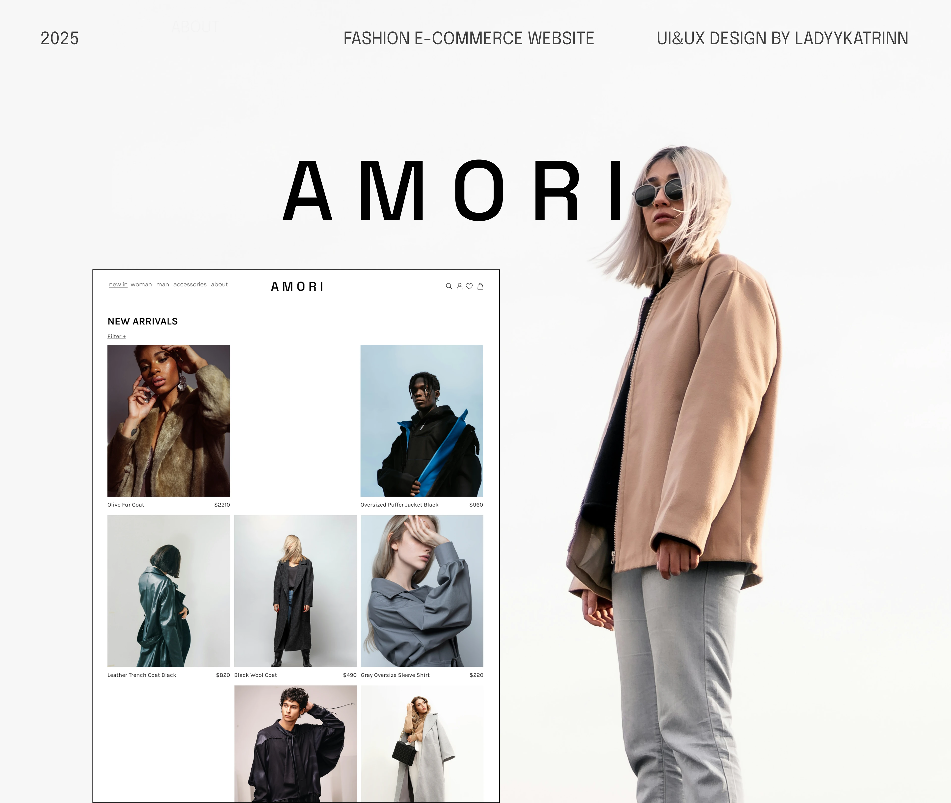 Минималистичный интернет-магазин одежды · UI/UX-концепт — Изображение №1 — Интерфейсы на Dprofile