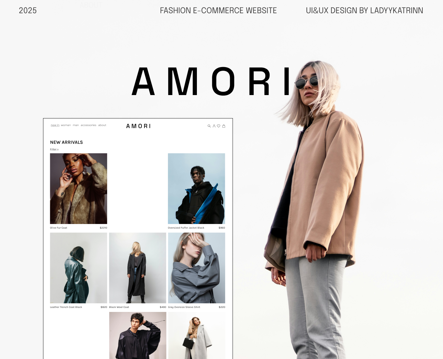 Минималистичный интернет-магазин одежды · UI/UX-концепт — Интерфейсы на Dprofile