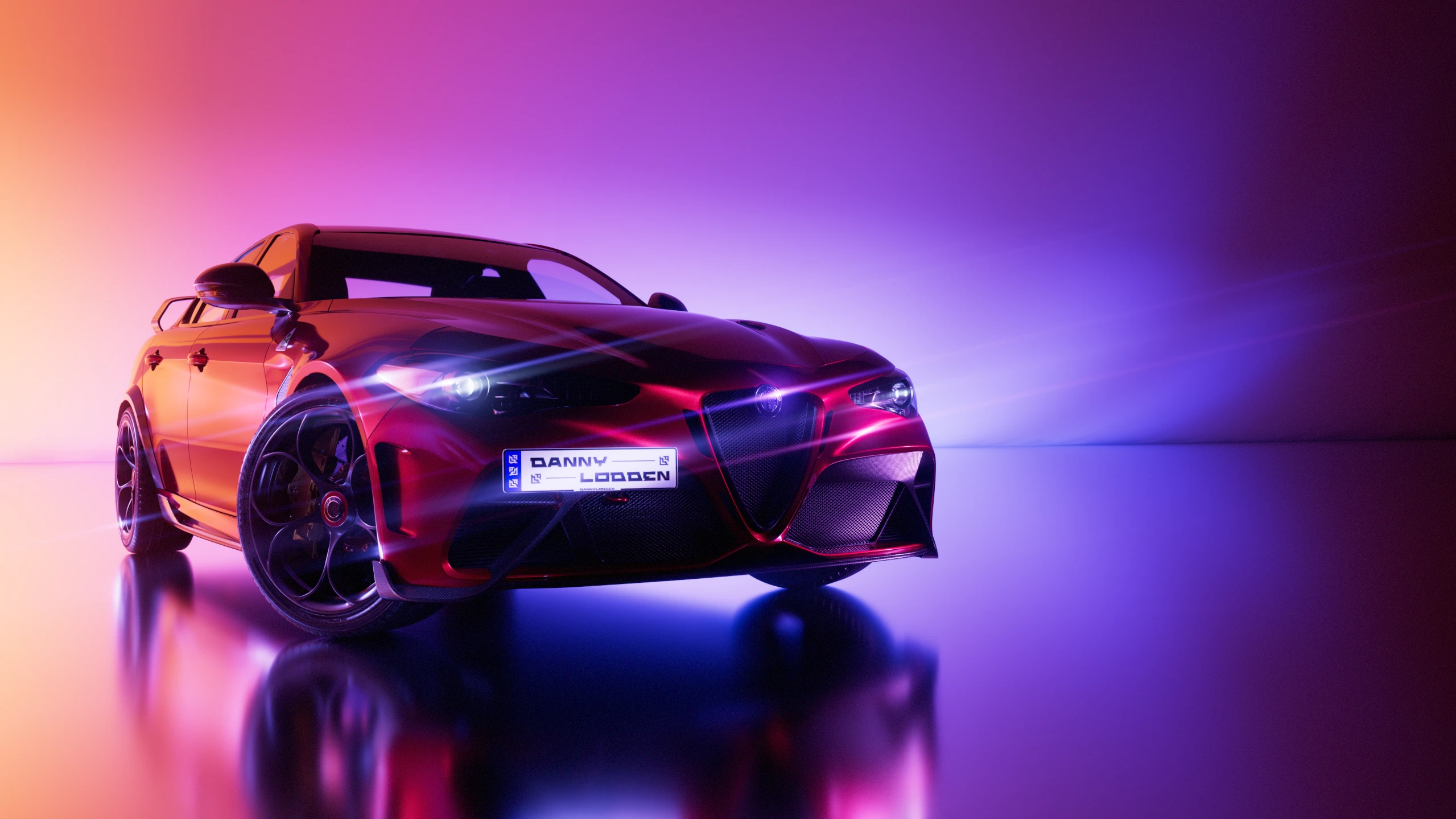 Alfa Romeo Giulia GTAm Quadrifoglio — Изображение №3 — Иллюстрация, 3D на Dprofile