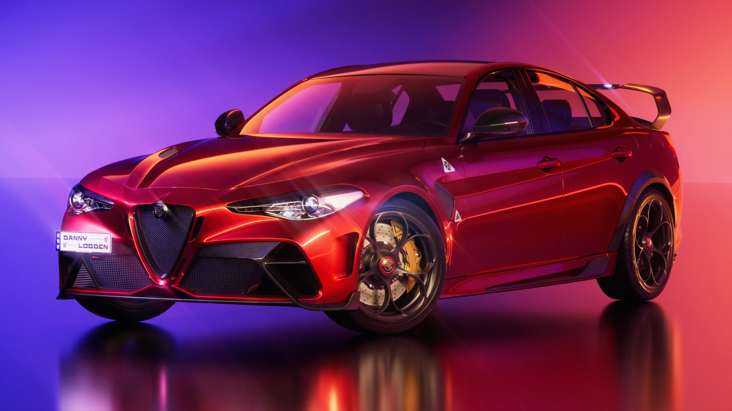 Alfa Romeo Giulia GTAm Quadrifoglio — Изображение №8 — Иллюстрация, 3D на Dprofile