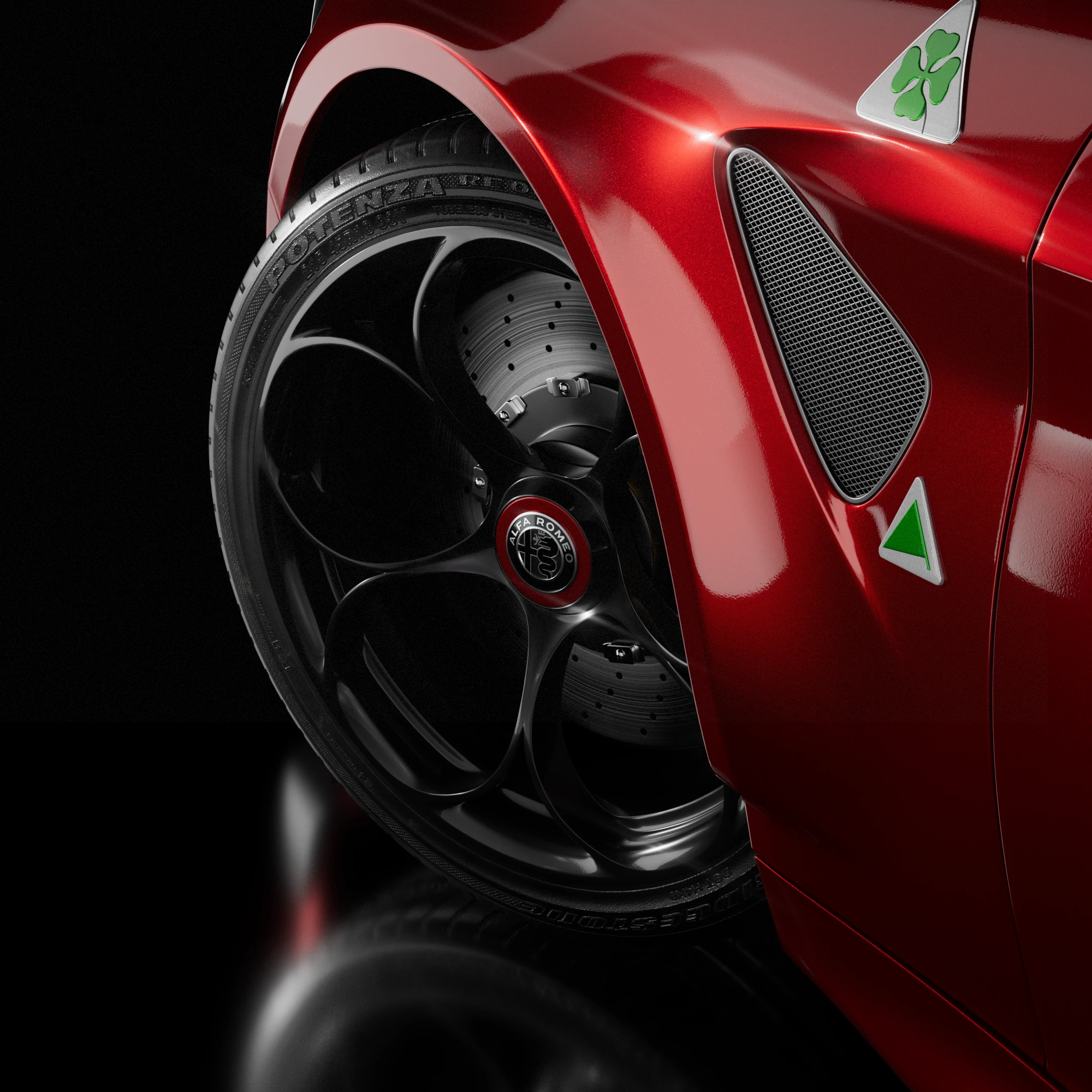 Alfa Romeo Giulia GTAm Quadrifoglio — Изображение №11 — Иллюстрация, 3D на Dprofile