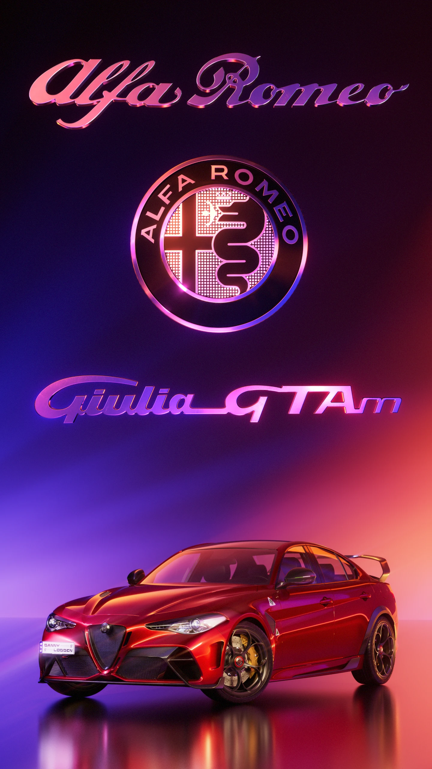 Alfa Romeo Giulia GTAm Quadrifoglio — Изображение №2 — Иллюстрация, 3D на Dprofile