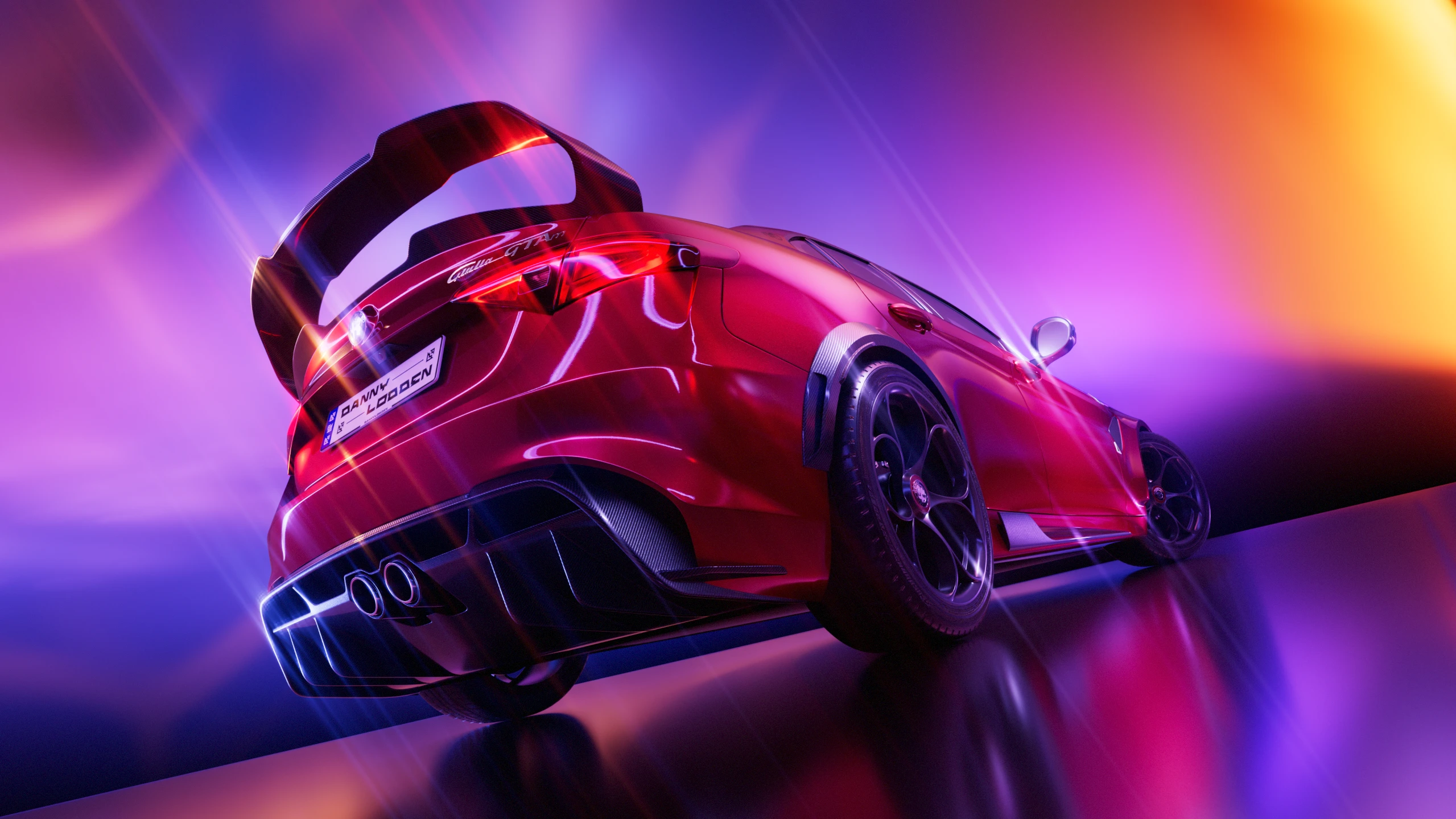 Alfa Romeo Giulia GTAm Quadrifoglio — Изображение №6 — Иллюстрация, 3D на Dprofile