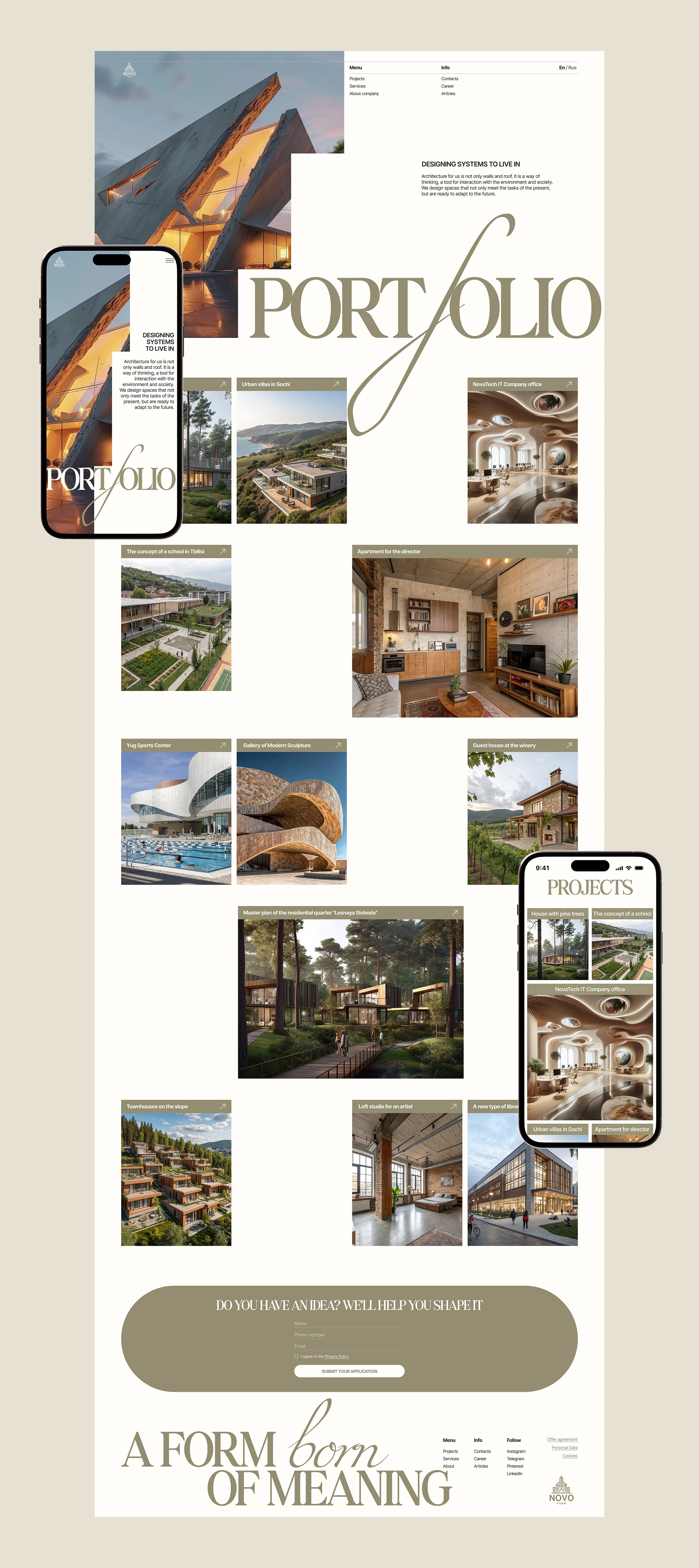 Architectural bureau | Corporate Website — Изображение №6 — Интерфейсы на Dprofile