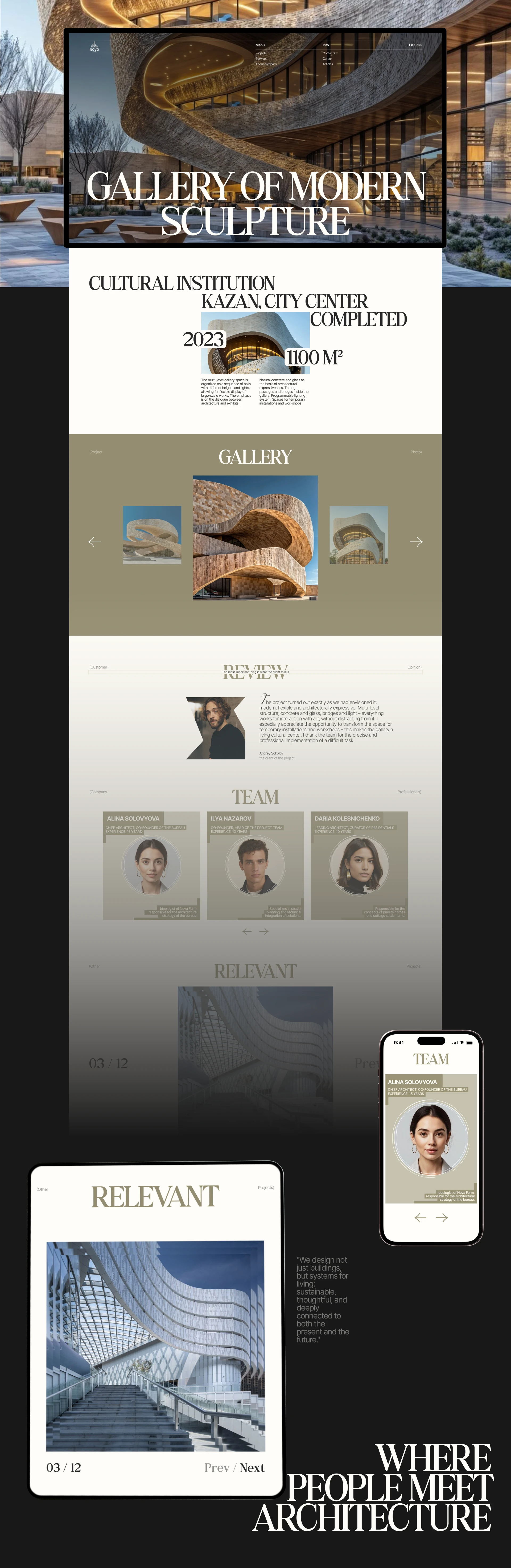 Architectural bureau | Corporate Website — Изображение №7 — Интерфейсы на Dprofile