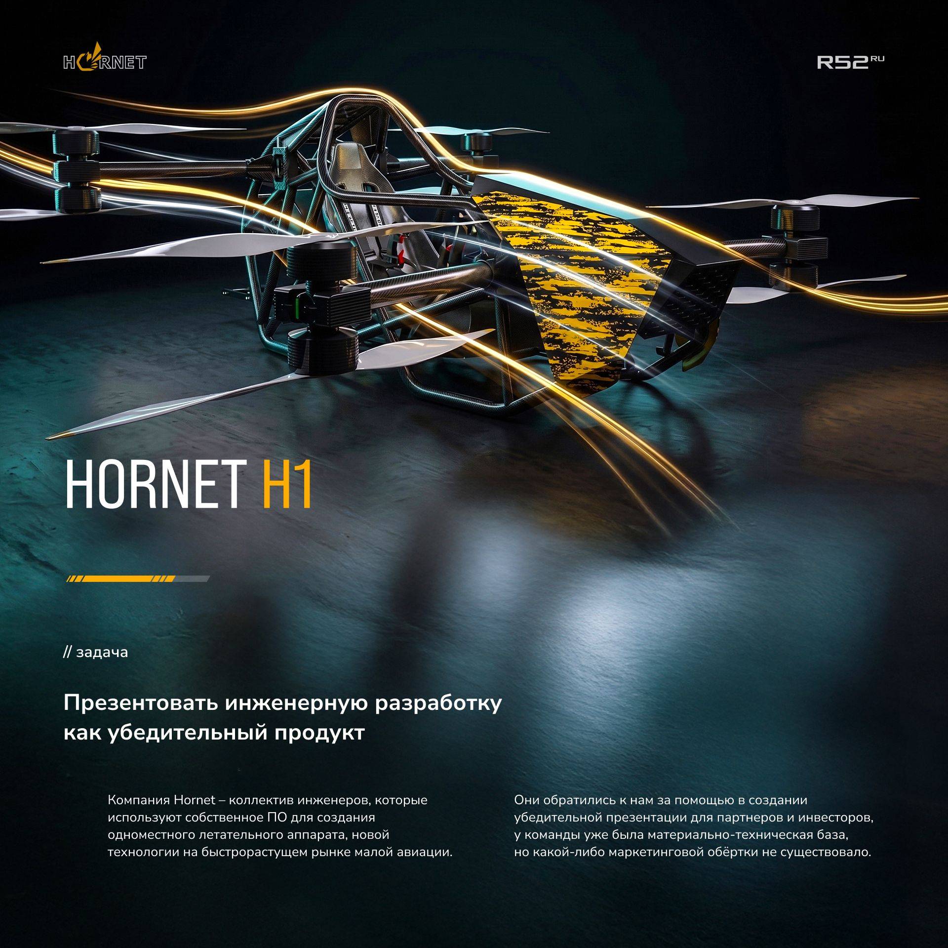 HORNET — презентация для партнёров — Изображение №1 — Брендинг, Маркетинг на Dprofile