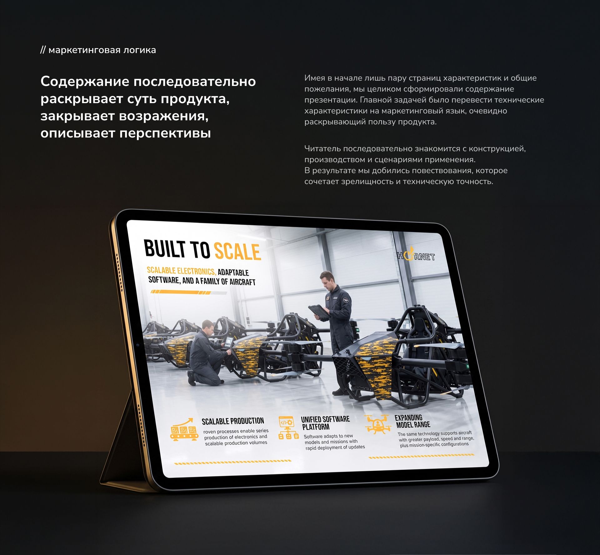HORNET — презентация для партнёров — Изображение №7 — Брендинг, Маркетинг на Dprofile