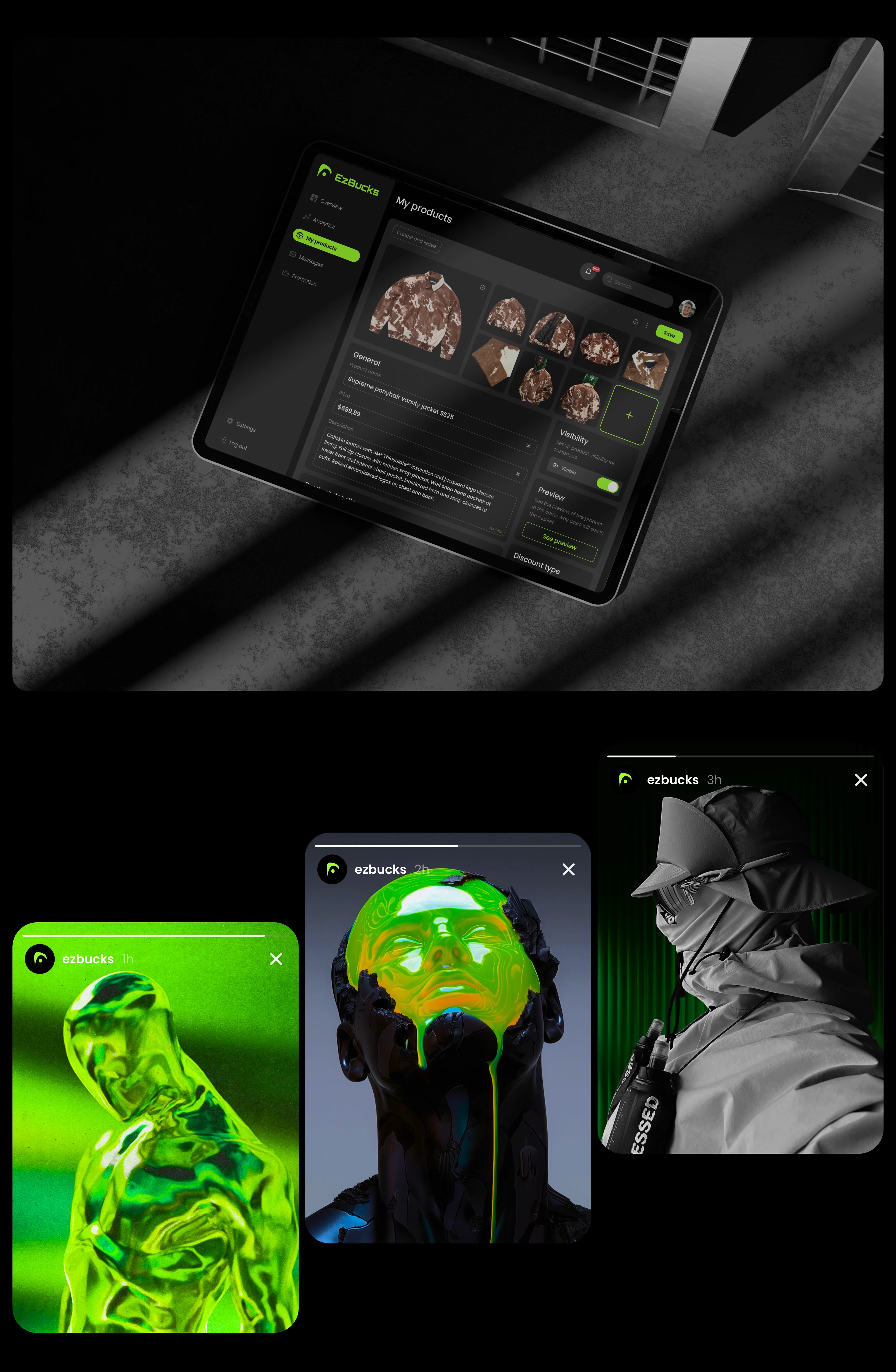 EzBucks - SaaS ecommerce platform UI/UX Design — Изображение №9 — Интерфейсы на Dprofile