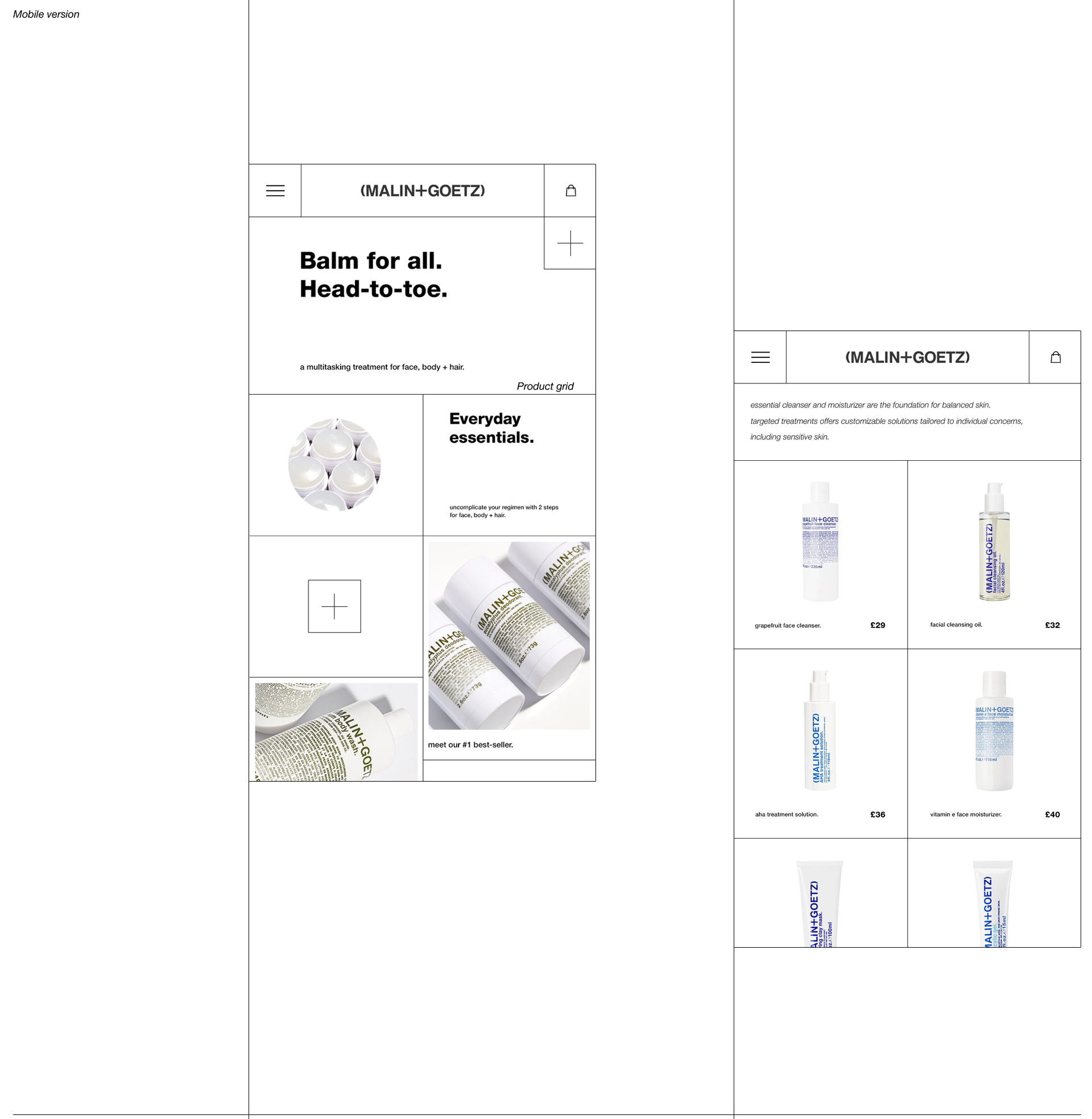 (MALIN+GOETZ) - Website redesign — Изображение №6 — Интерфейсы на Dprofile