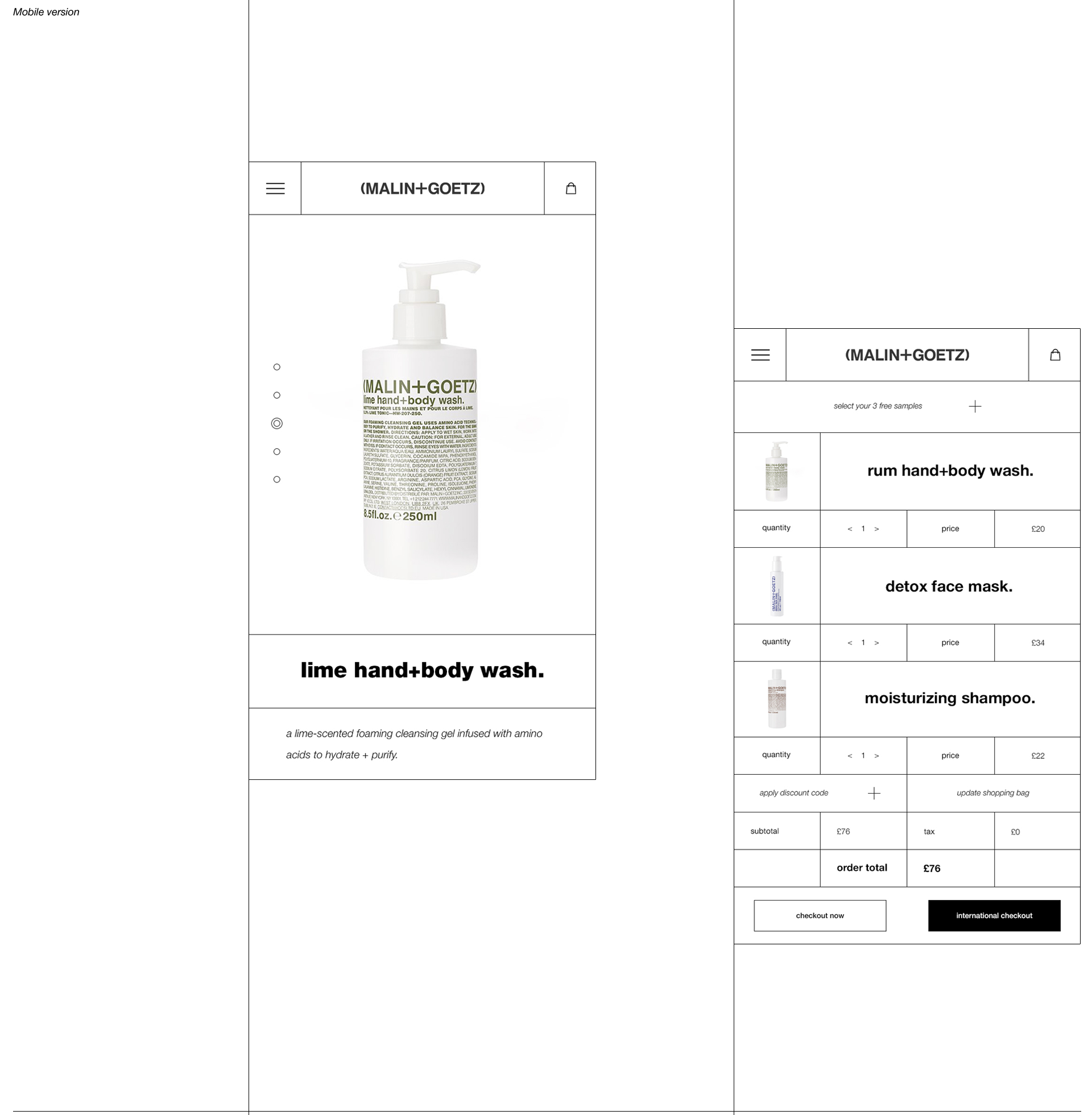 (MALIN+GOETZ) - Website redesign — Изображение №9 — Интерфейсы на Dprofile