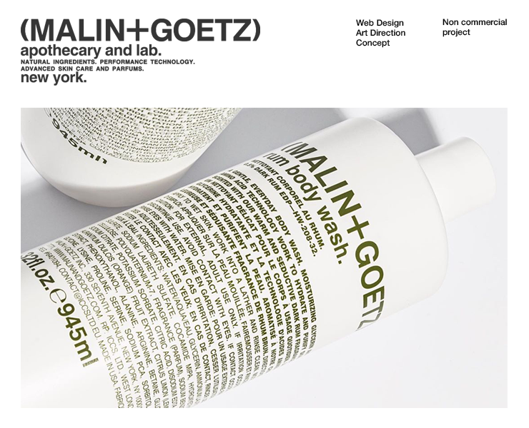 (MALIN+GOETZ) - Website redesign — Интерфейсы на Dprofile