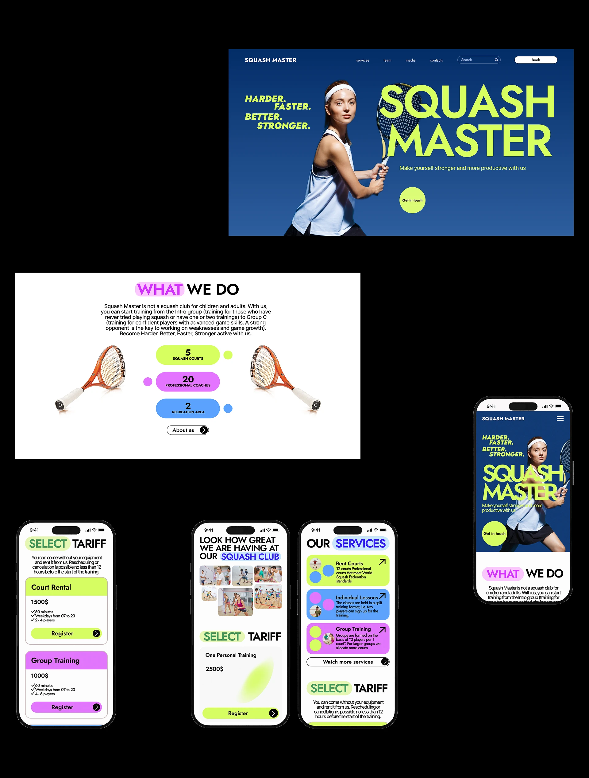 SQUASH MASTER — Изображение №3 — Интерфейсы на Dprofile