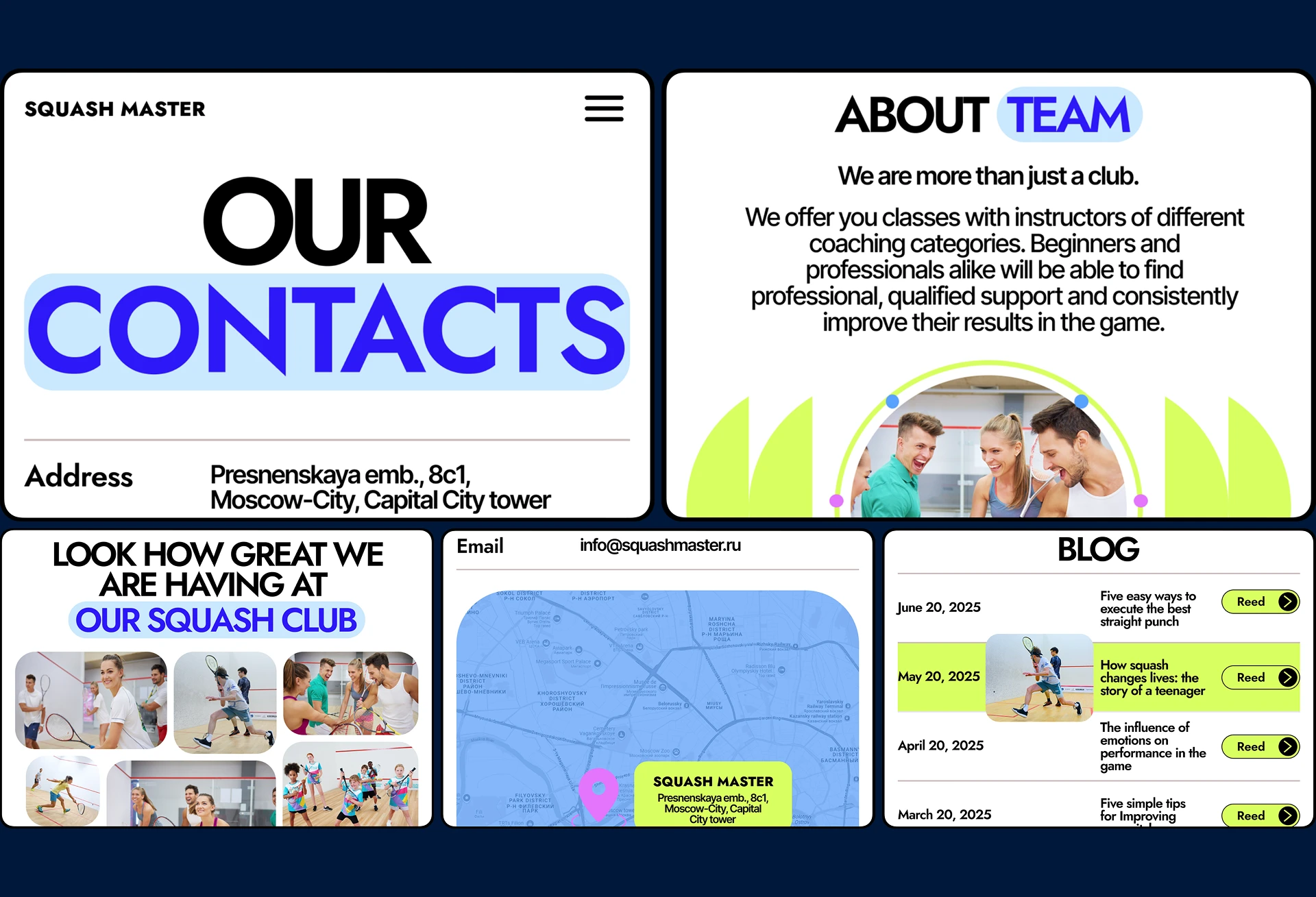 SQUASH MASTER — Изображение №12 — Интерфейсы на Dprofile