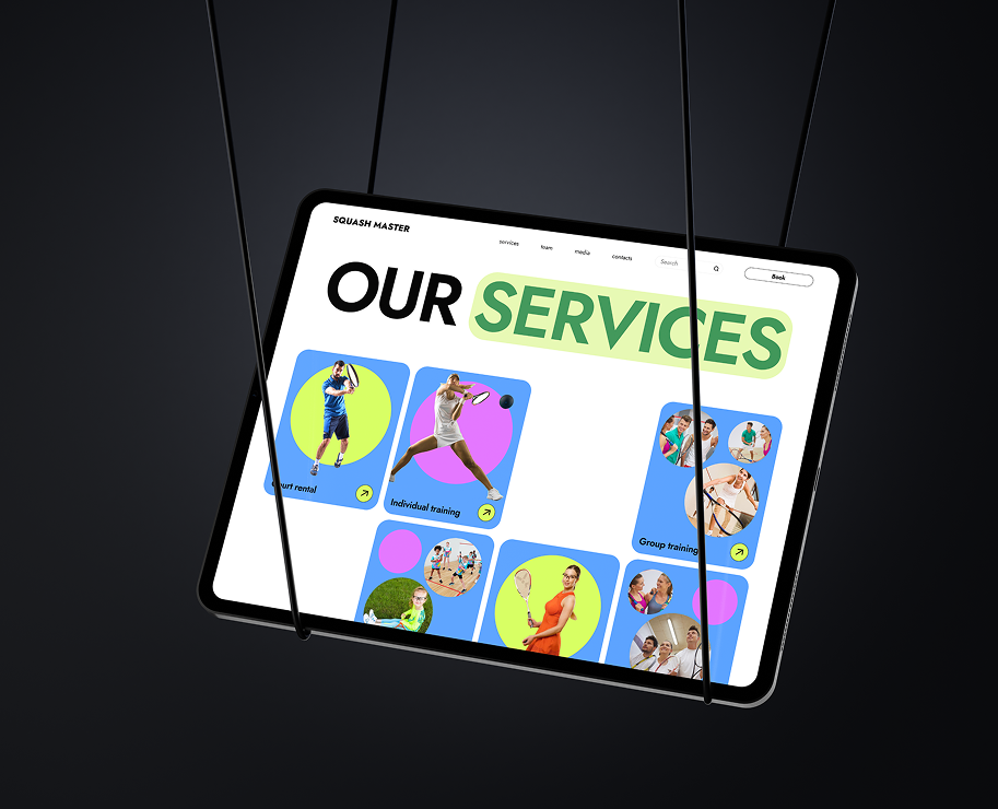 SQUASH MASTER — Интерфейсы на Dprofile