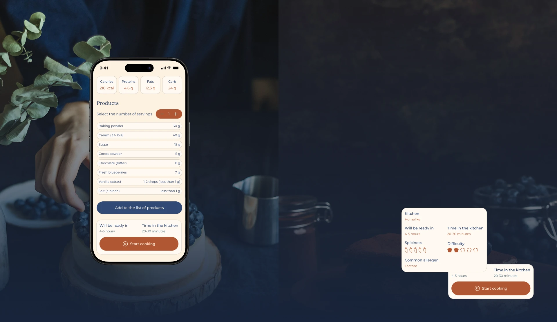 Recipe application Gourmet Palette — Изображение №10 — Интерфейсы на Dprofile