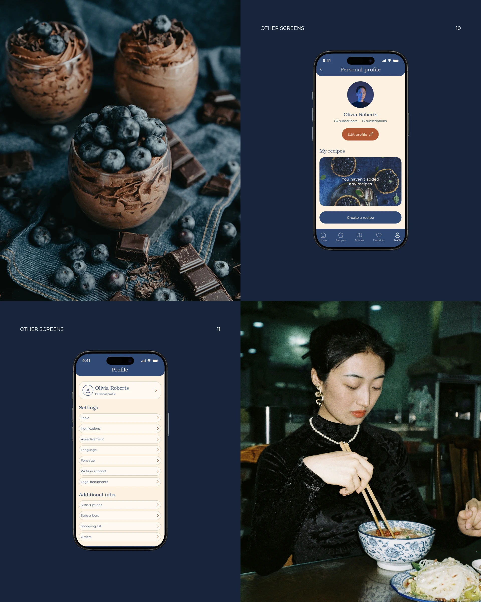 Recipe application Gourmet Palette — Изображение №12 — Интерфейсы на Dprofile