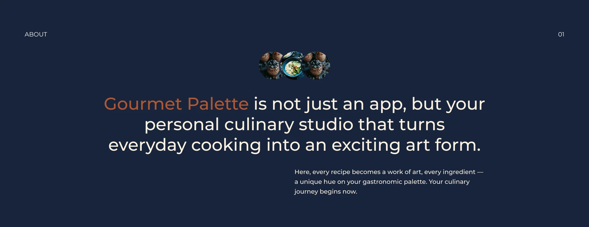 Recipe application Gourmet Palette — Изображение №2 — Интерфейсы на Dprofile