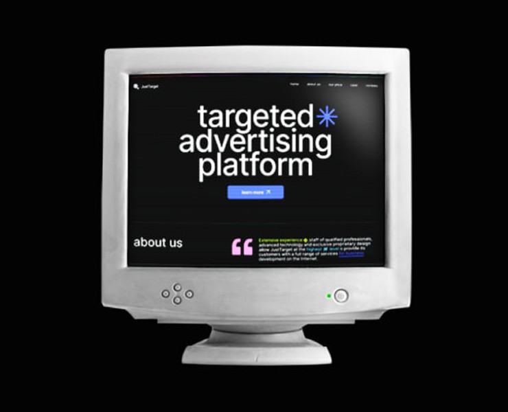 JustTarget | landing page design — Интерфейсы на Dprofile