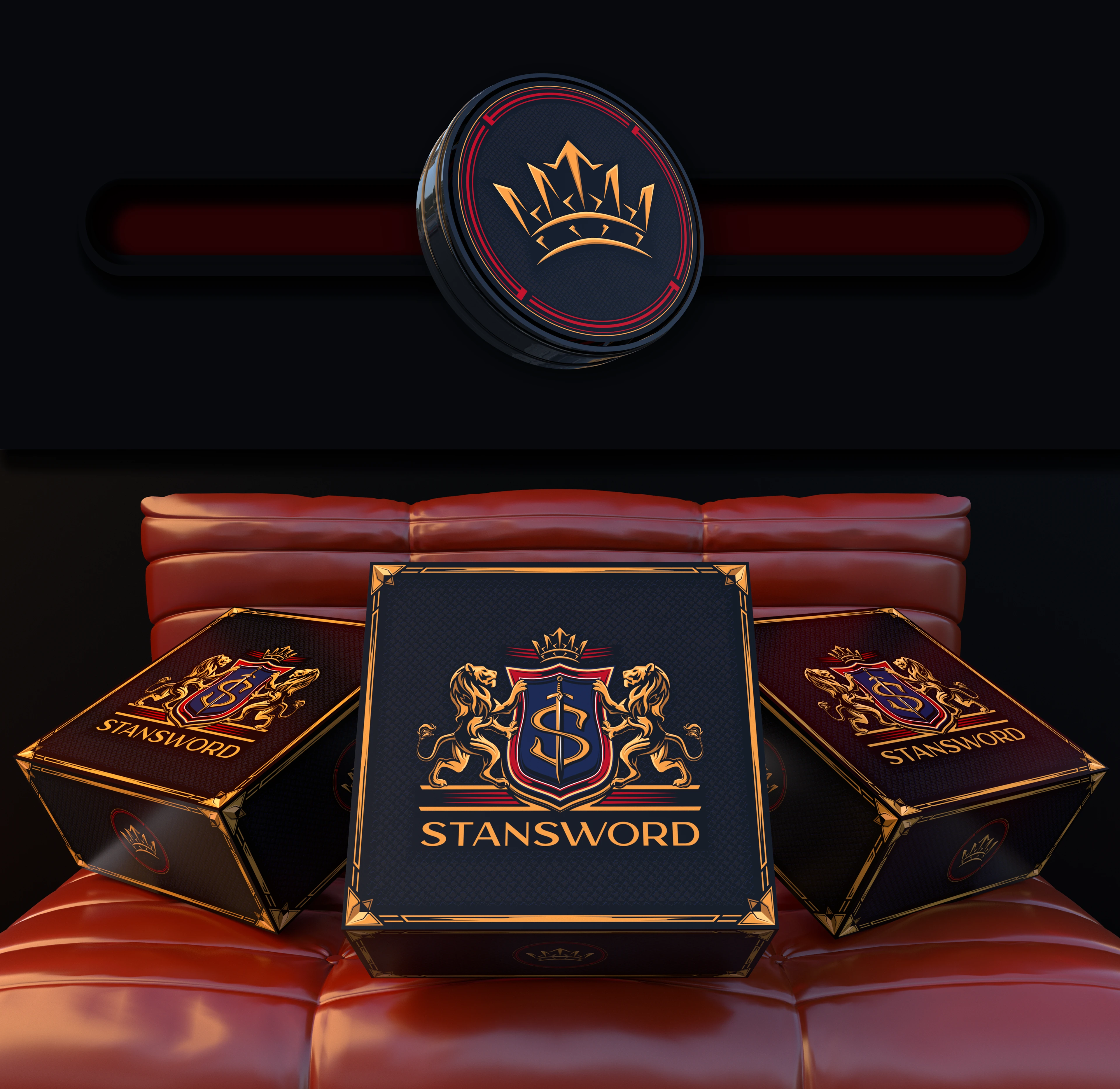 ЛОГОТИП + ДИЗ. УПАКОВКИ = STANSWORD - Бренд мужской одежды — Изображение №1 — Брендинг, 3D на Dprofile