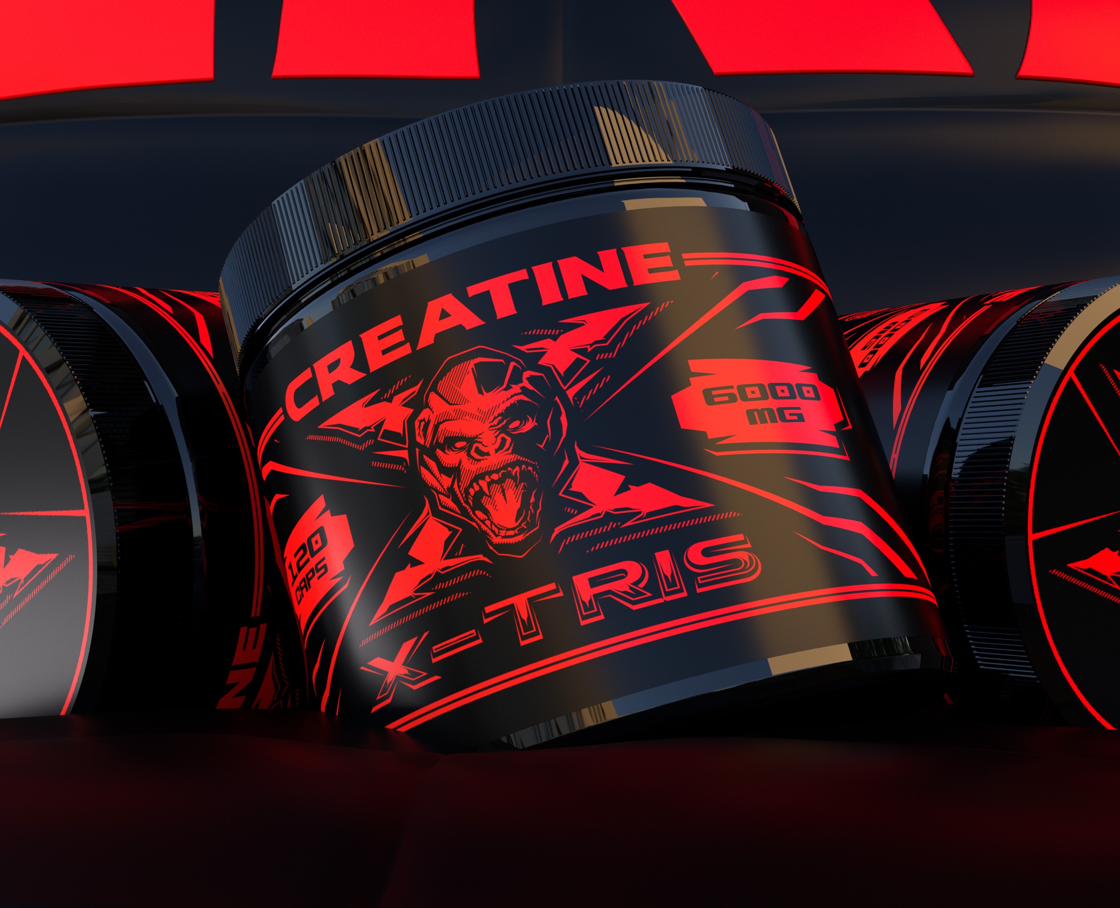 ЛОГОТИП + ДИЗ. УПАКОВКИ = X - TRIS - Спортивное питание — Брендинг, 3D на Dprofile