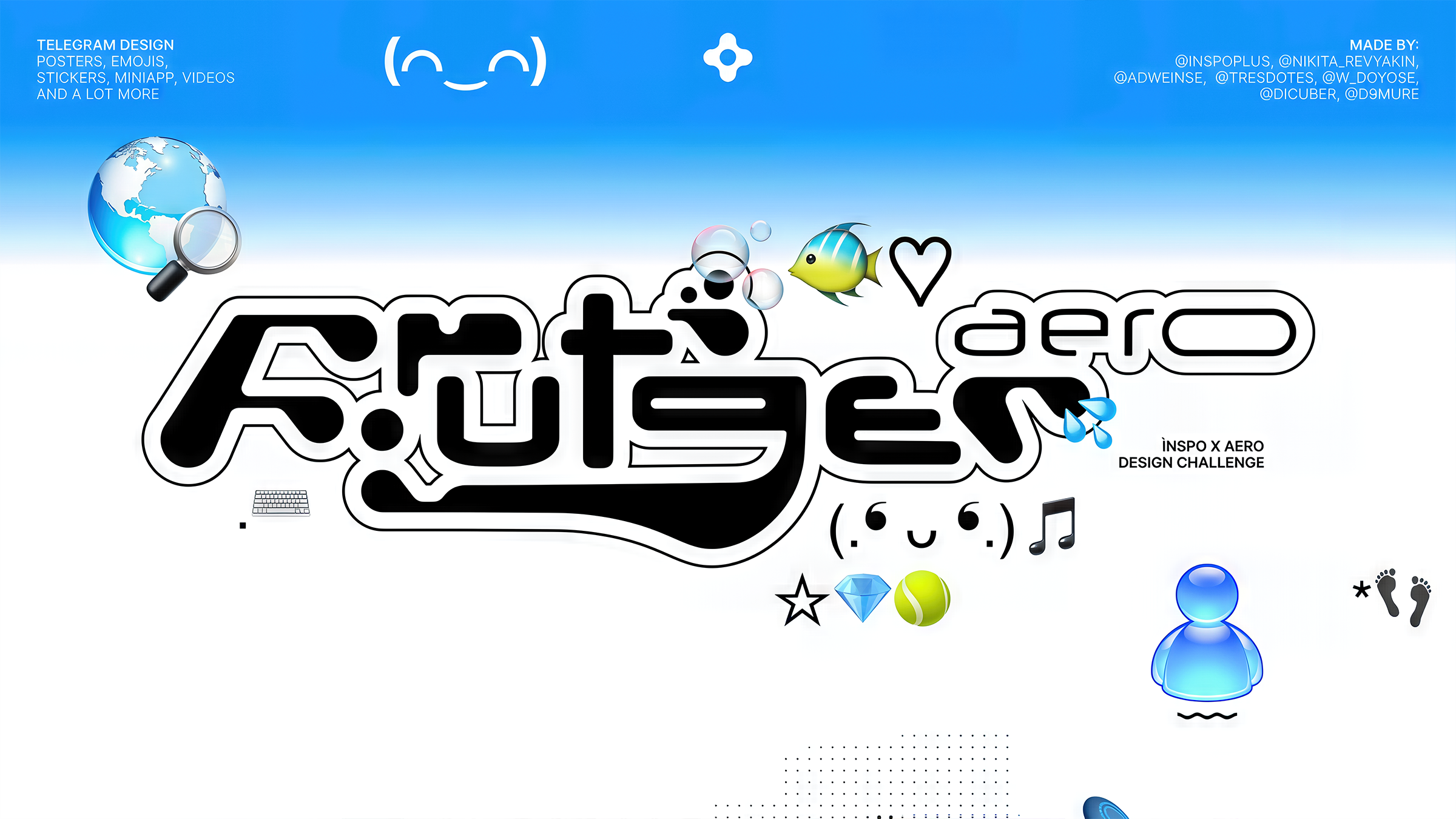 FRUTIGER AERO design challenge — Изображение №1 — Графика, Маркетинг на Dprofile