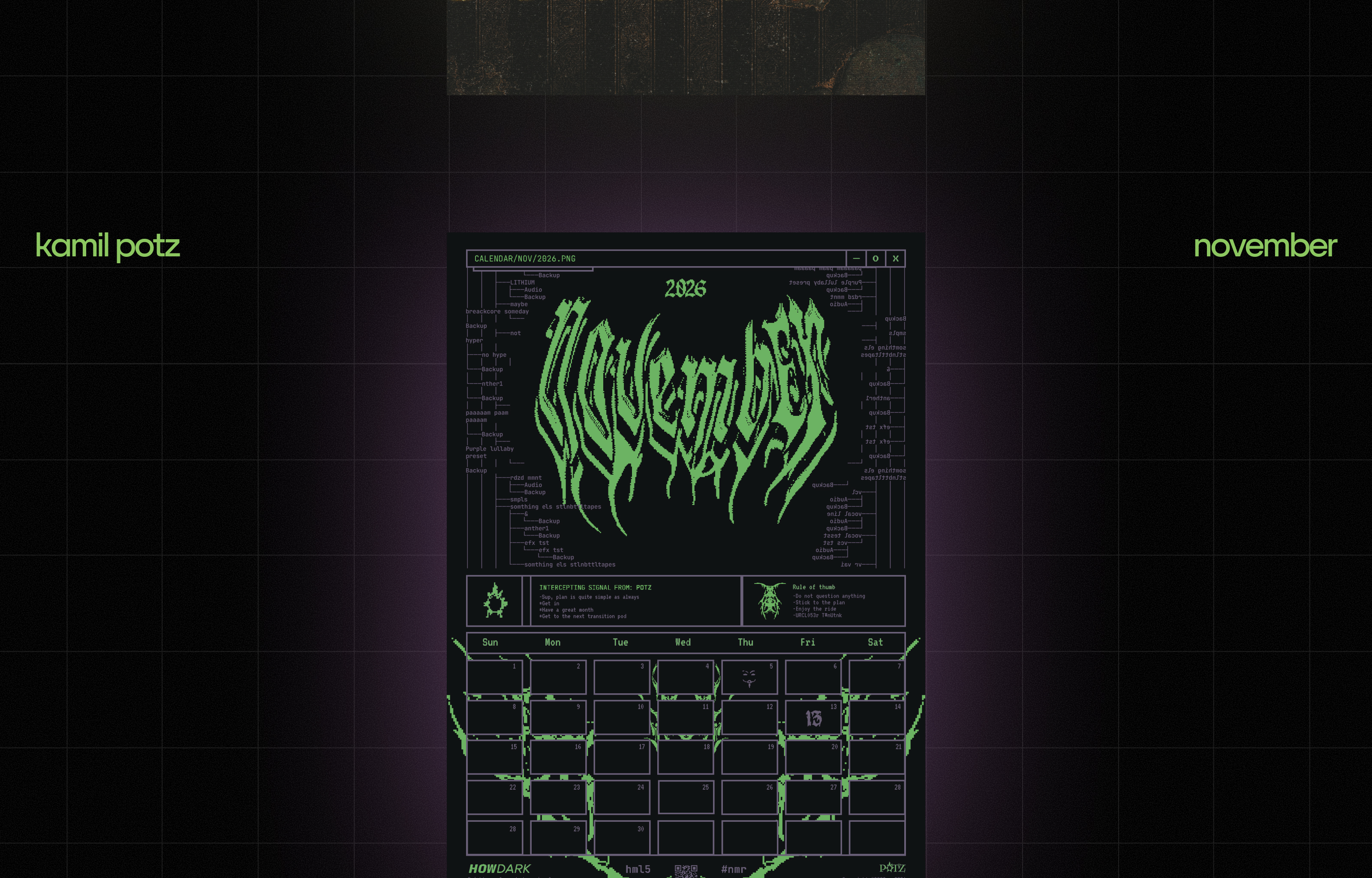 CALENDAR POSTER CHALLENGE 2026 — Изображение №11 — Графика на Dprofile