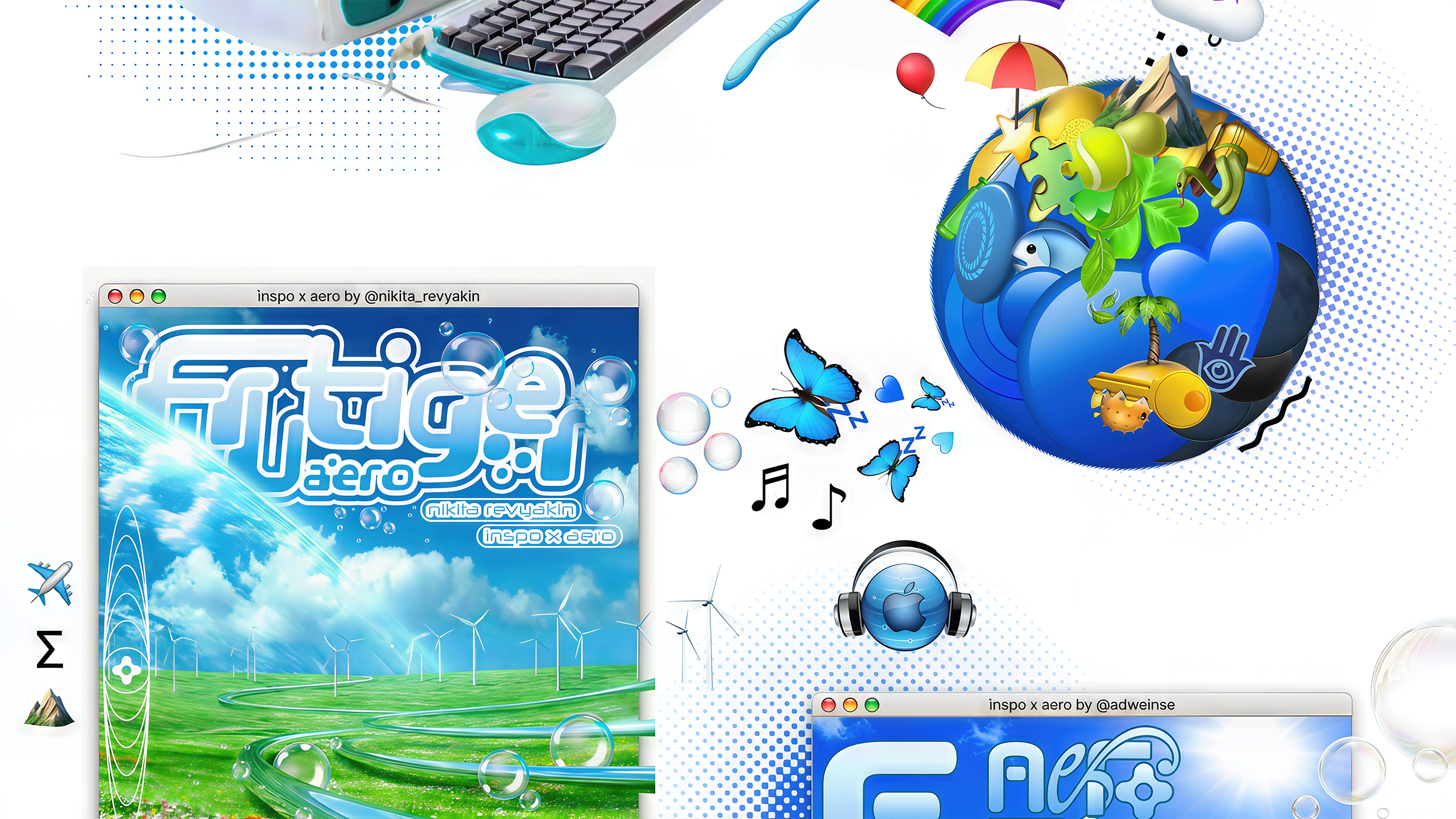 FRUTIGER AERO design challenge — Изображение №3 — Графика, Маркетинг на Dprofile