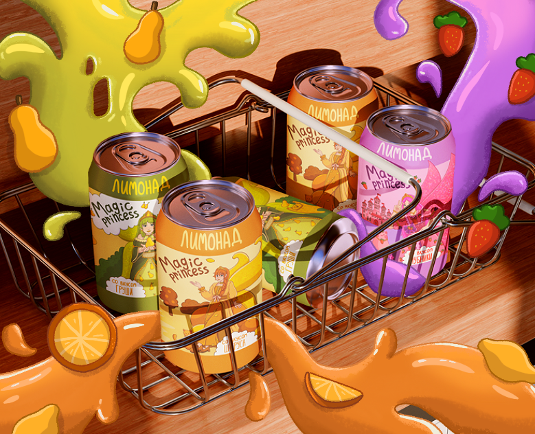 Дизайн упаковки лимонада на Dprofile