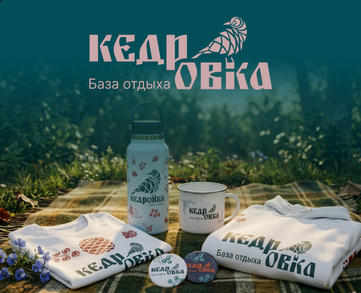 Разработка фирменного стиля для базы отдыха "Кедровка" — Брендинг на Dprofile