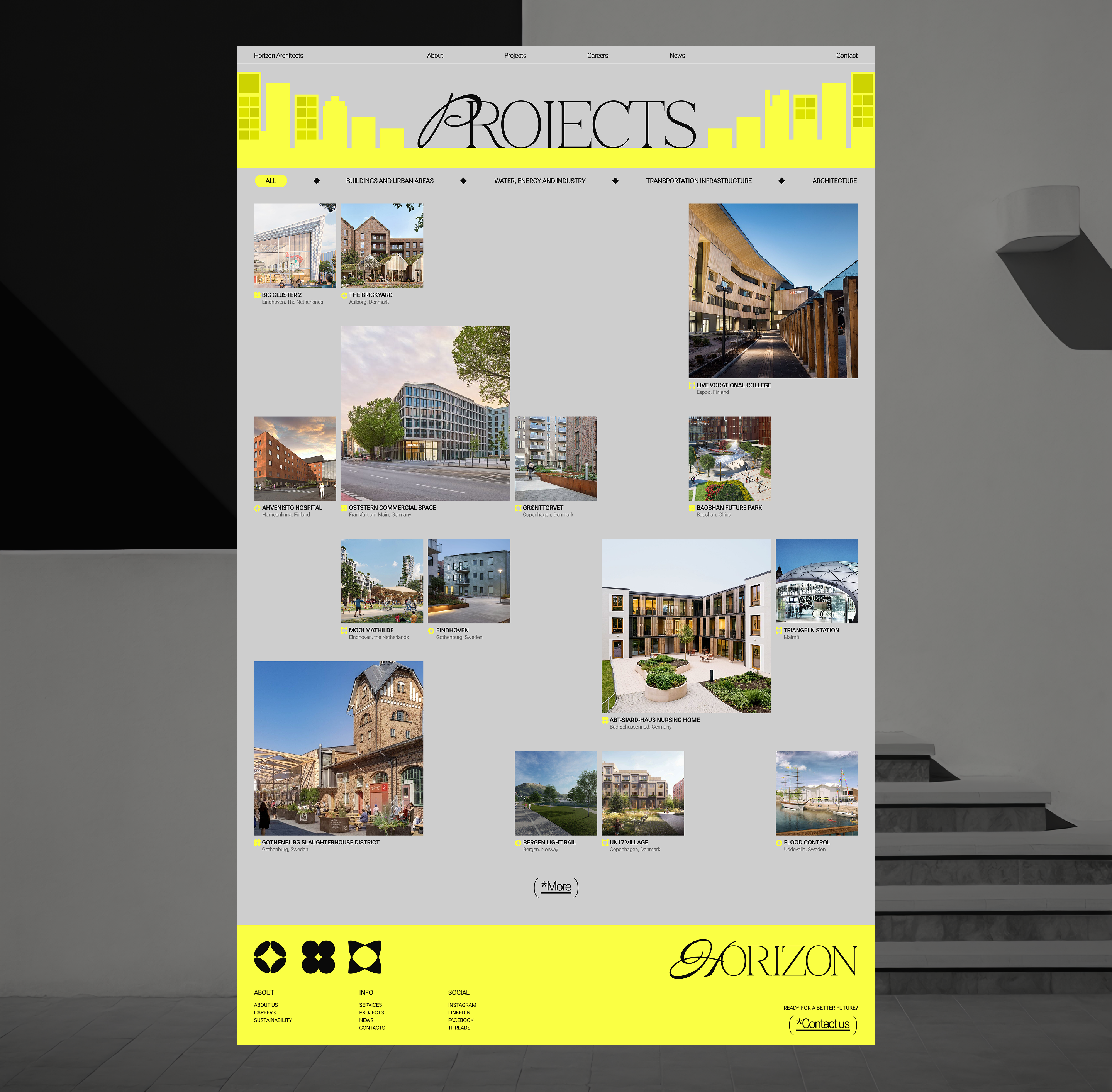 Архитектурное бюро "Horizon Architects" — Изображение №6 — Интерфейсы на Dprofile