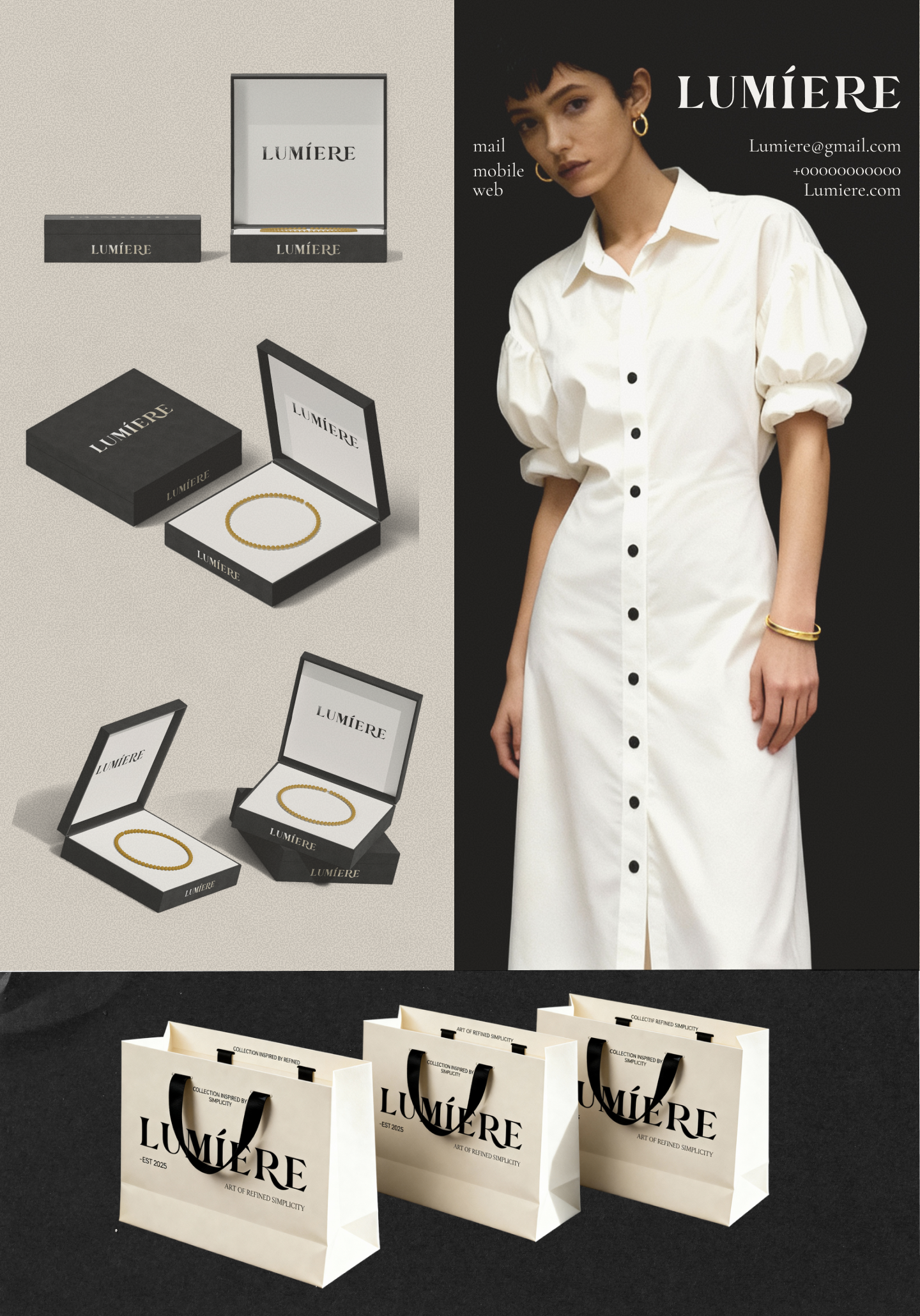 Айдентика ювелирного бренда Lumiere — Изображение №4 — Интерфейсы, Брендинг на Dprofile