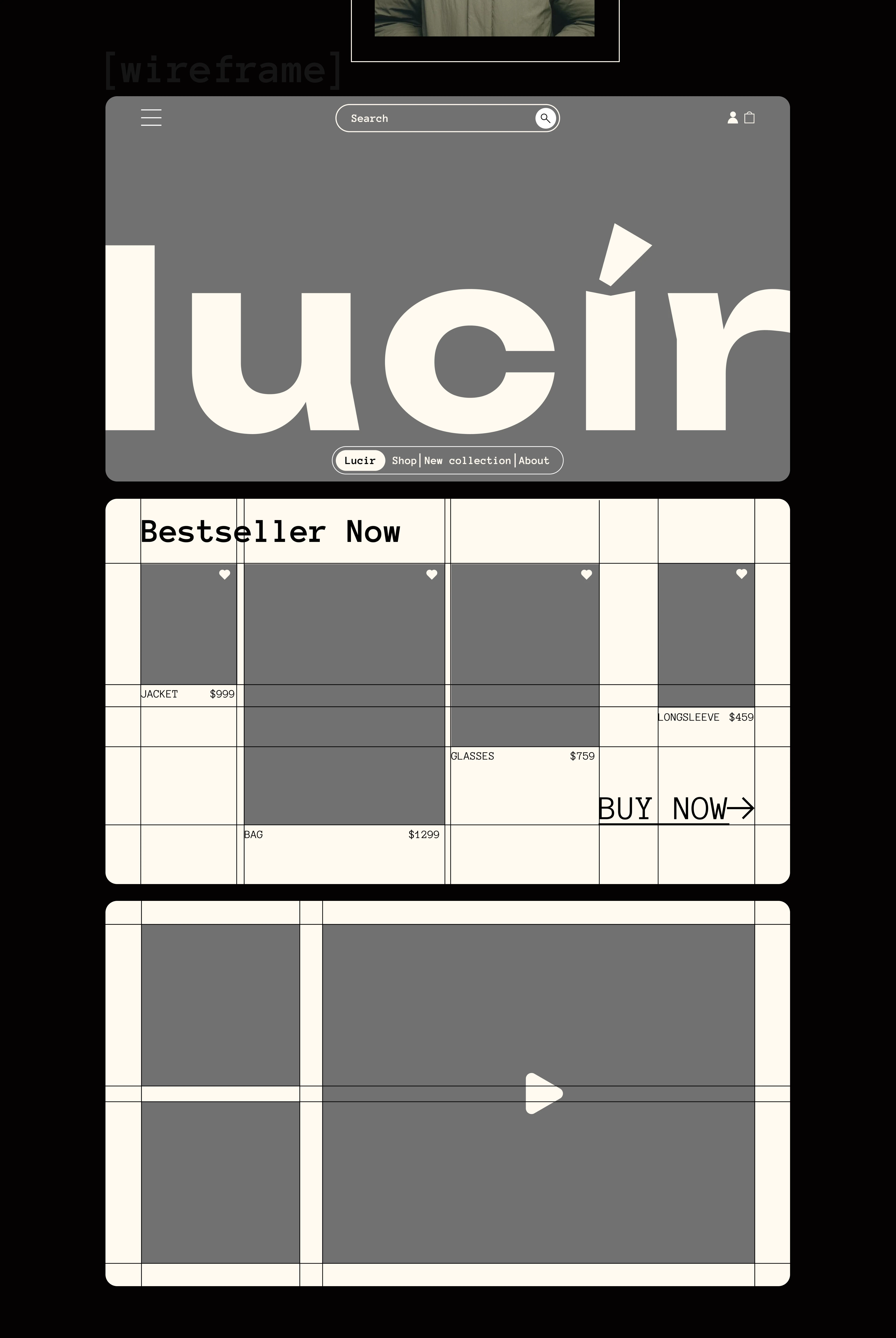 lucir | clothing store — Изображение №3 — Интерфейсы, Брендинг на Dprofile