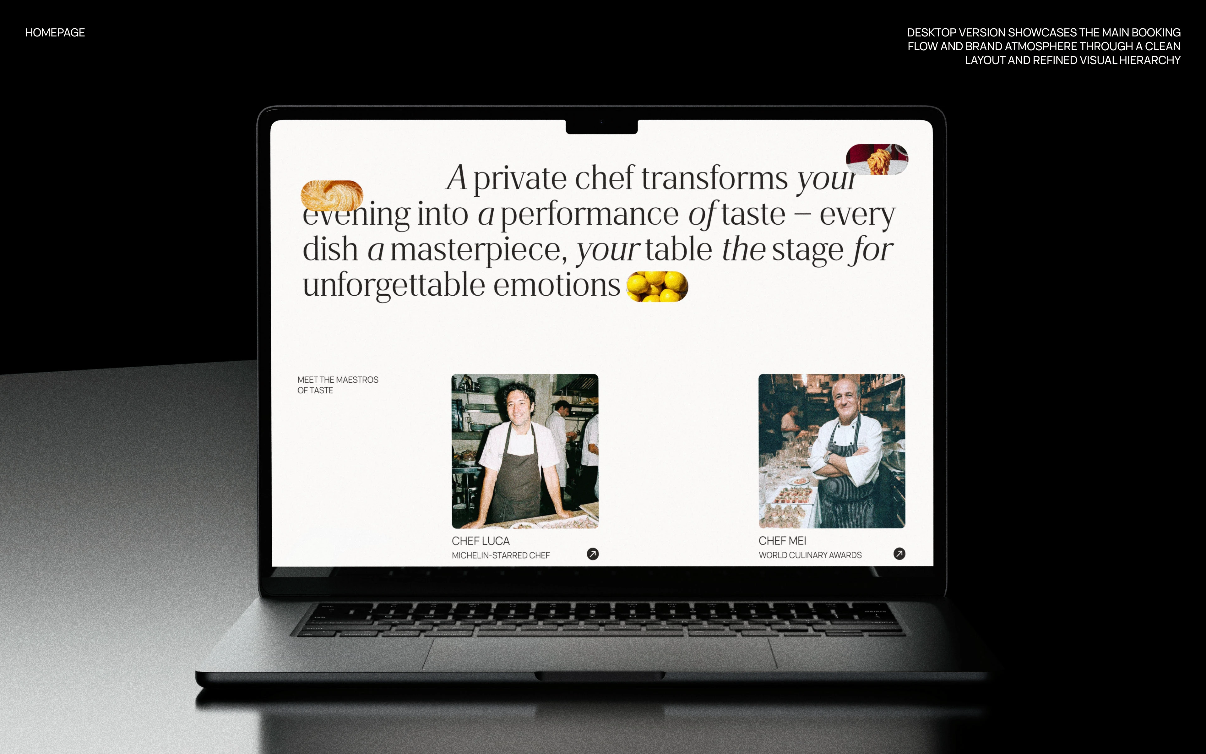 Private Chef Branding — Изображение №10 — Интерфейсы, Брендинг на Dprofile