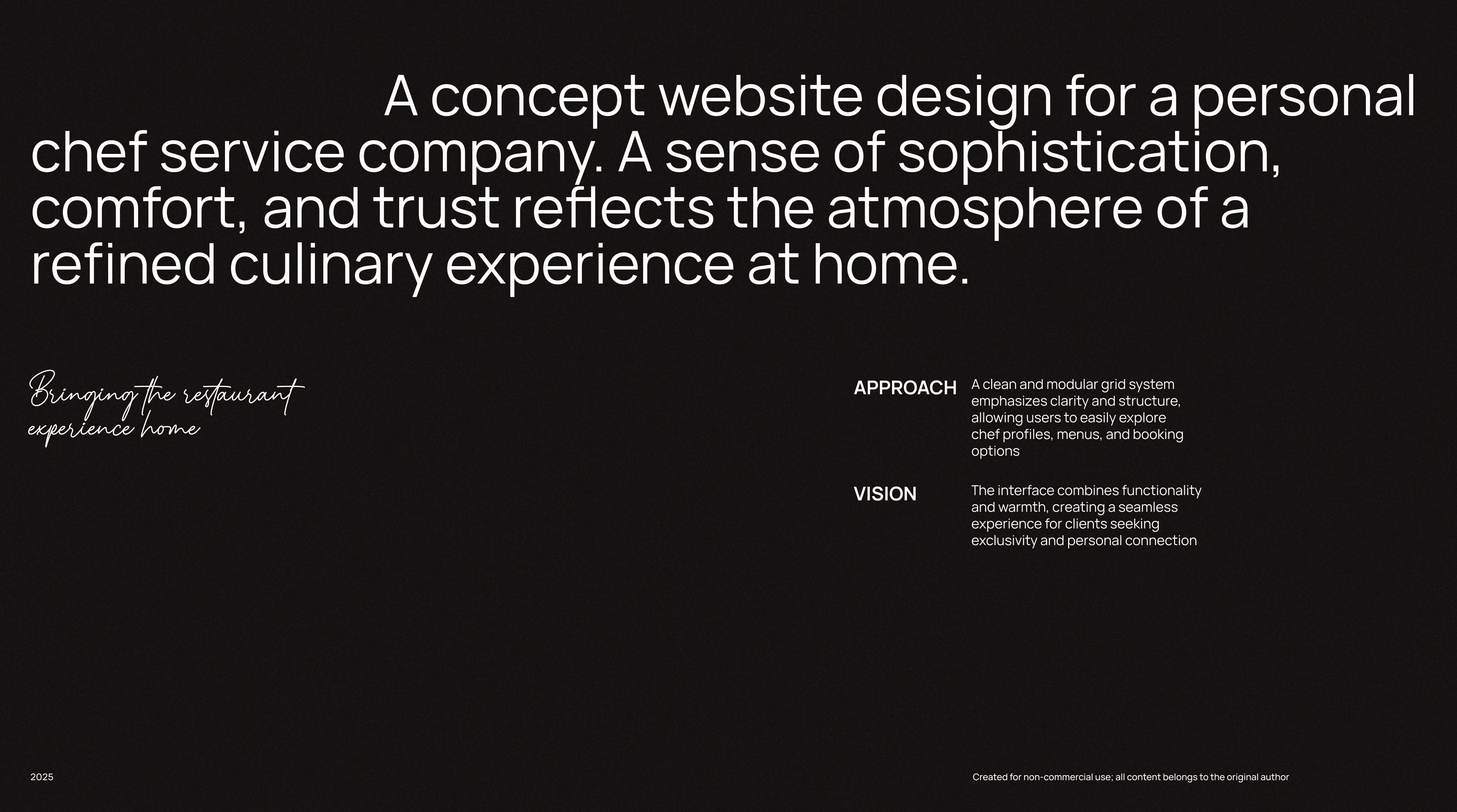 Private Chef Branding — Изображение №2 — Интерфейсы, Брендинг на Dprofile