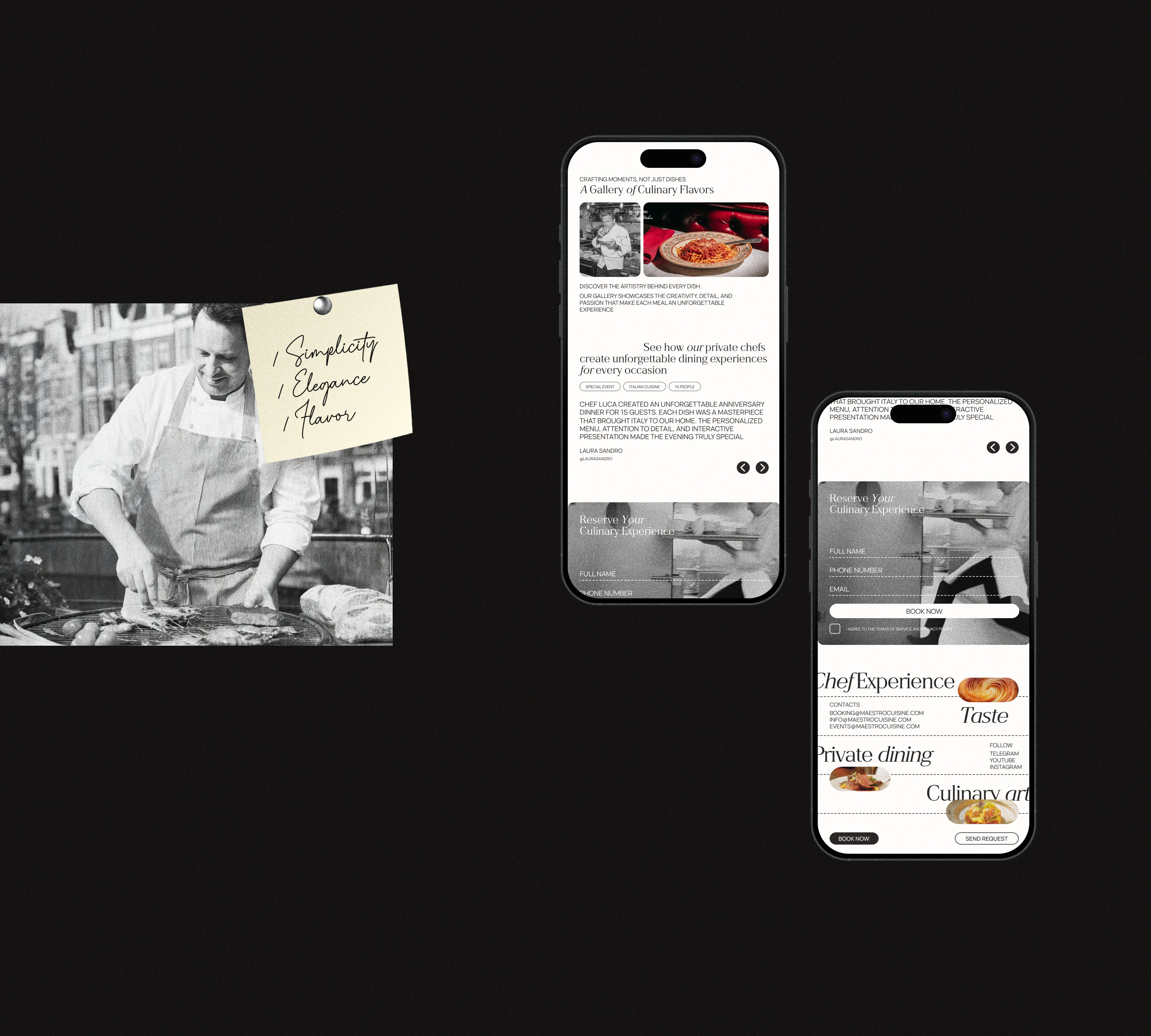 Private Chef Branding — Изображение №8 — Интерфейсы, Брендинг на Dprofile