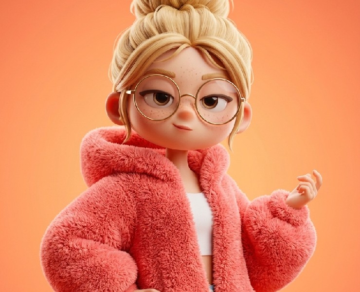 PLUSH PERSONALITIES — Stylized 3D Character Series — Брендинг, Иллюстрация на Dprofile