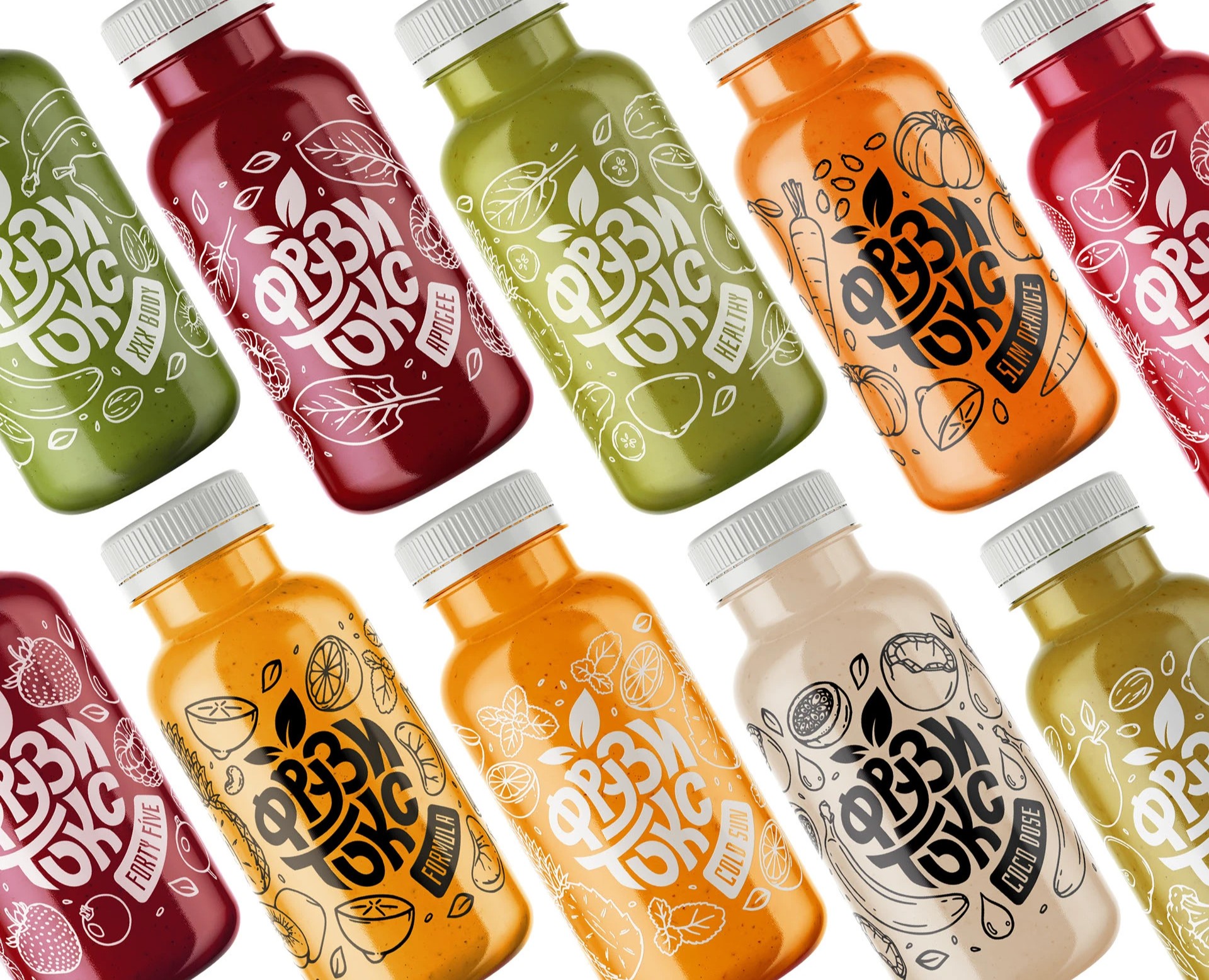 Фрузитокс - дизайн этикеток — Брендинг, Иллюстрация на Dprofile