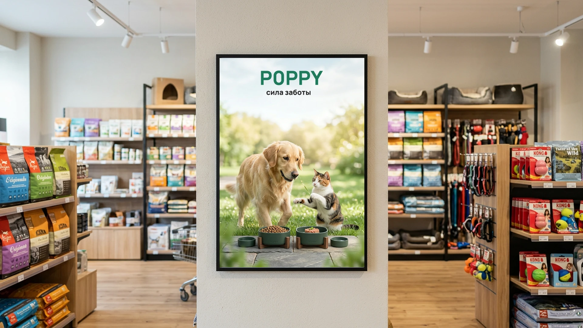 разработка логотипа и прзентации для соцсетей компании Poppy , производящей товары для животных — Изображение №7 — Брендинг, Маркетинг на Dprofile