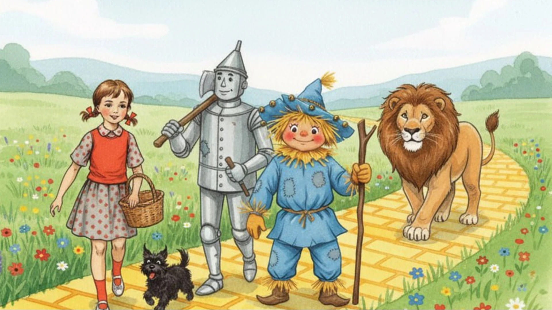 Иллюстрации к книге А.Волкова Волшебник Изумрудного Города — Изображение №10 — Иллюстрация, Графика на Dprofile