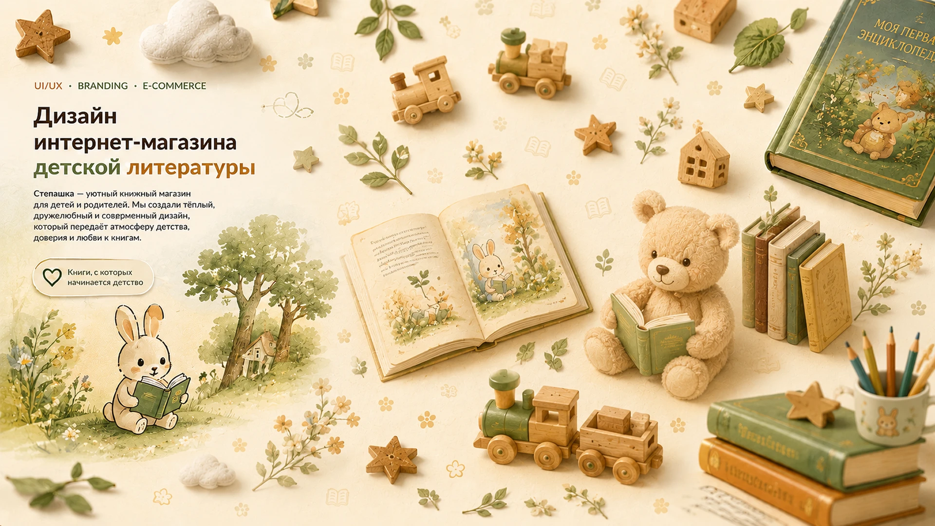 Фирменный стиль для книжного магазина "Степашка' — Изображение №1 — Брендинг на Dprofile
