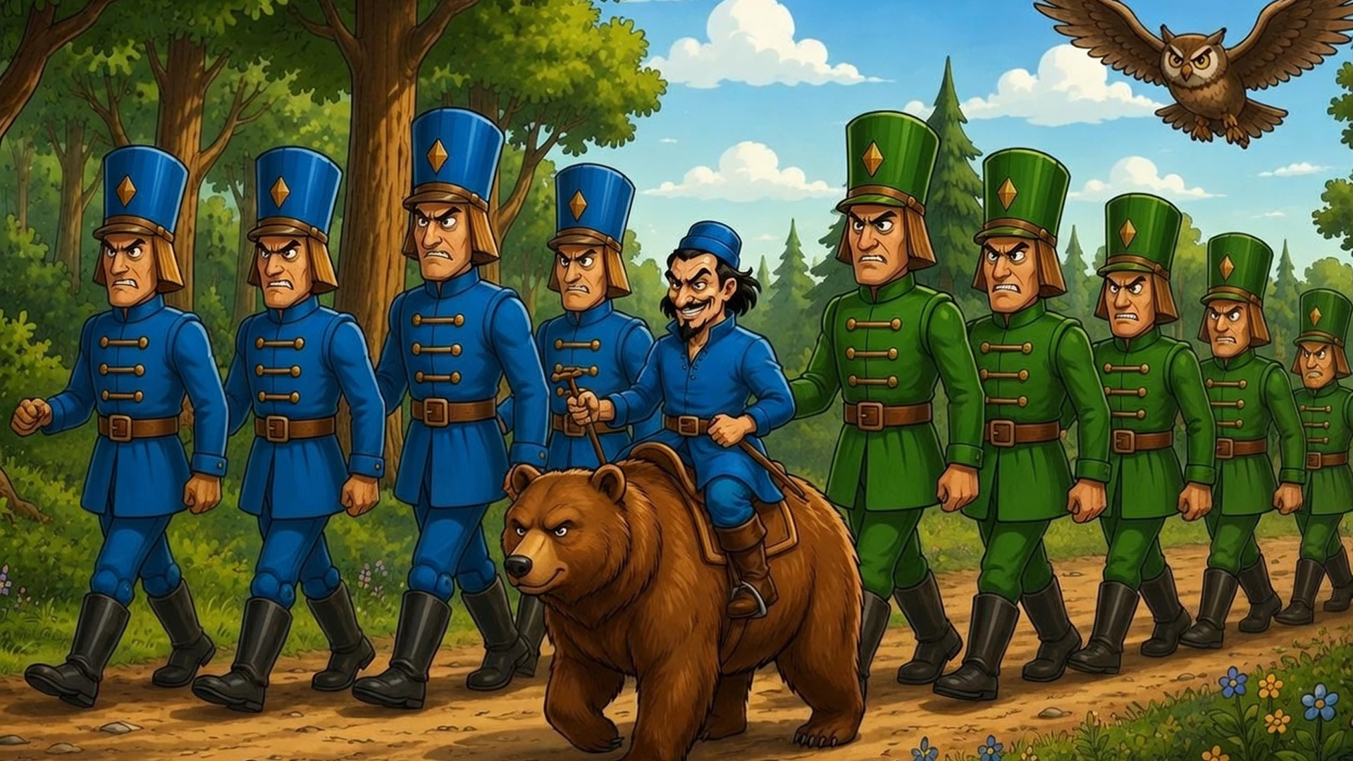 Иллюстрации к книге Урфин Джюс и его деревянные солдаты — Изображение №5 — Иллюстрация, Нейро на Dprofile
