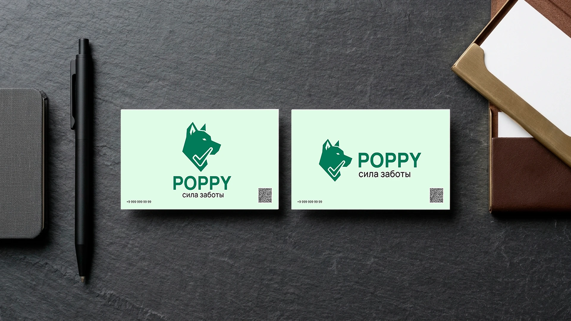 разработка логотипа и прзентации для соцсетей компании Poppy , производящей товары для животных — Изображение №5 — Брендинг, Маркетинг на Dprofile